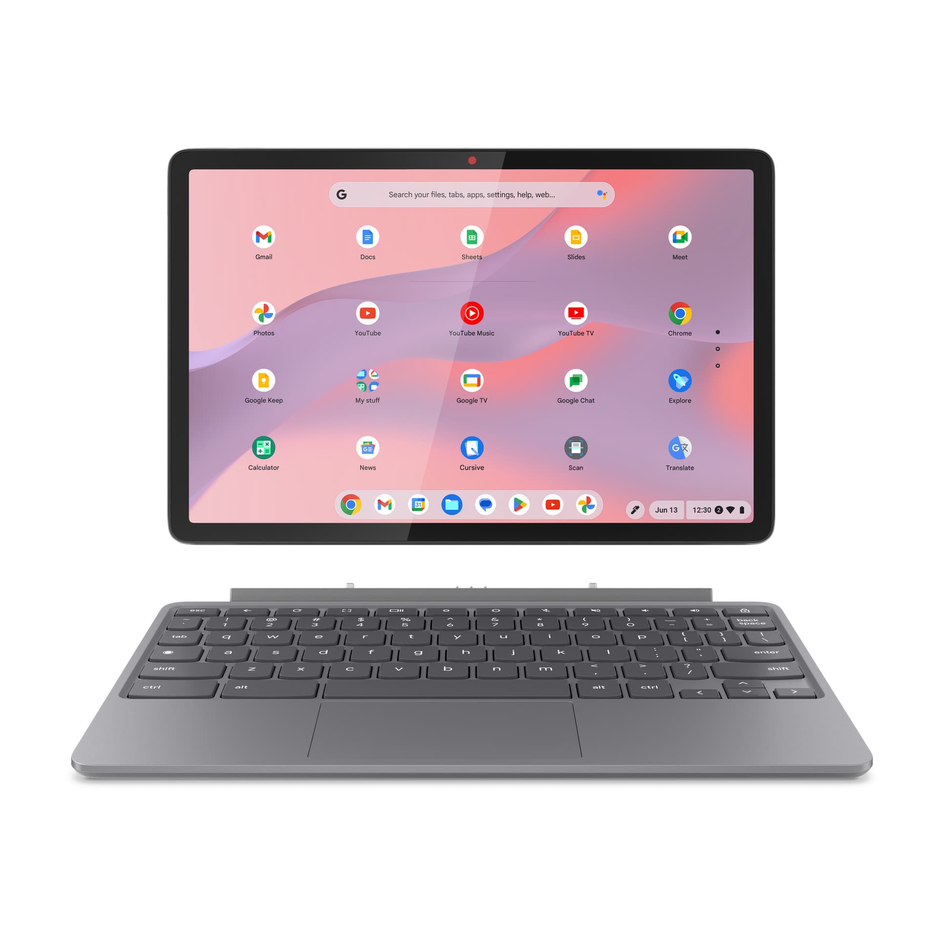 LENOVO - Chromebook convertible 2 en 1 Lenovo Duet 11M889, MTK Kompanio 838, 8GB, 128GB eMMC, 10,95', ChromeOS + 3 Meses Google AI Pro con Gemini Pro y 5TB. - imagen 2