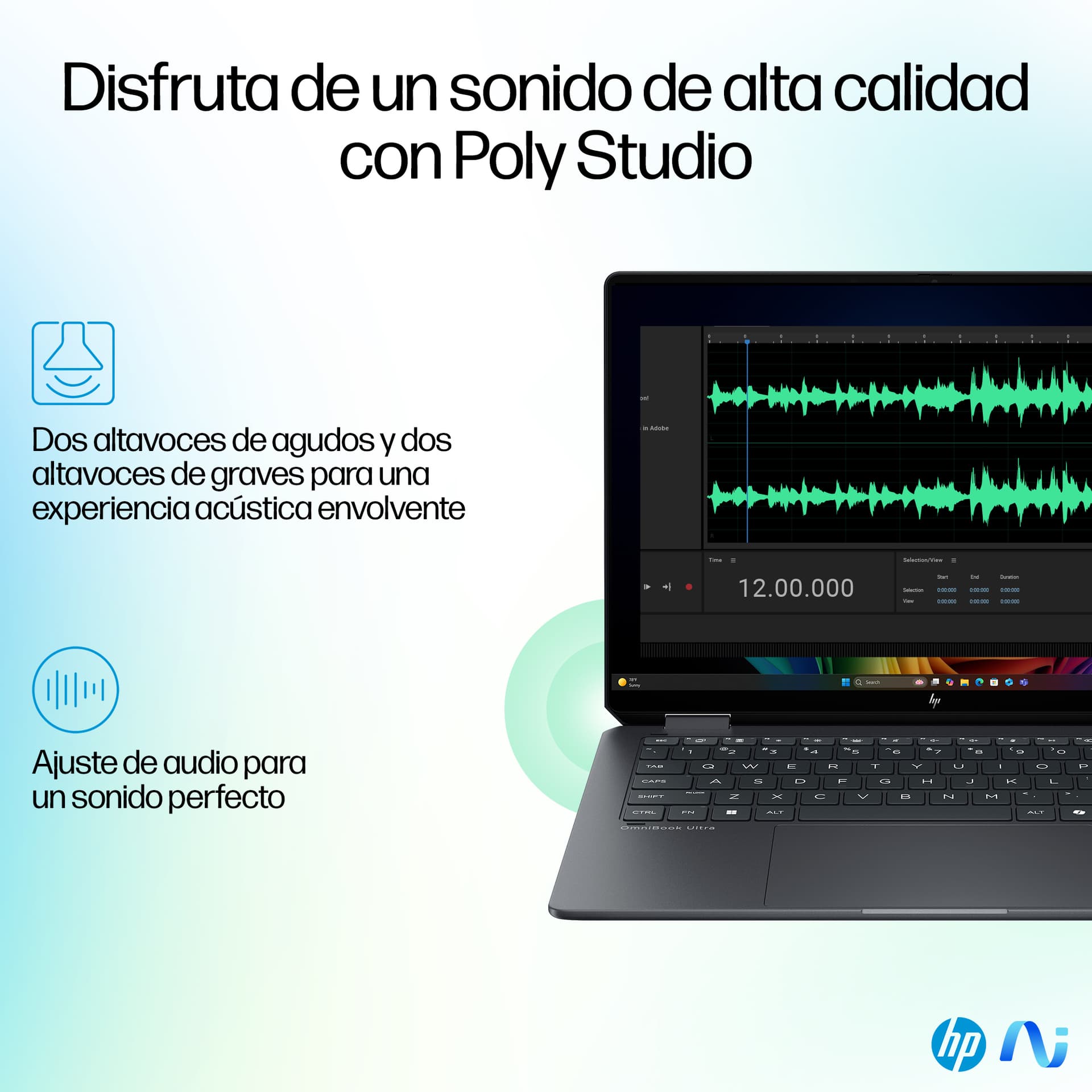HP - Convertible 2 en 1 HP OmniBook Ultra Flip 14-fh0000ns, Copilot+PC, Intel Core Ultra 7-258V (Series 2), 32GB, 1TB SSD, 14' , W11. - imagen 10
