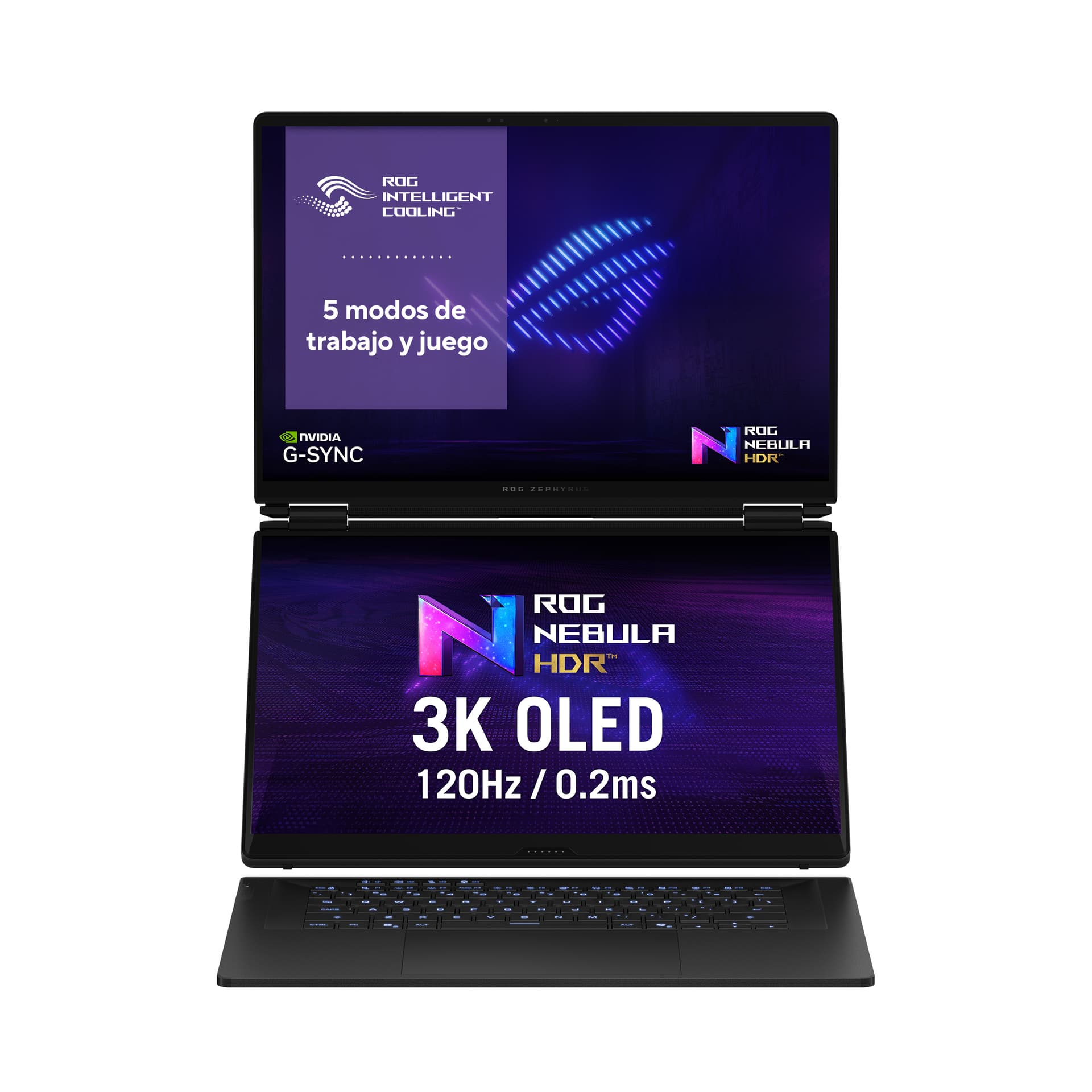 Asus - Portátil Gaming ASUS ROG Zephyrus DUO 16 GX651AX-SR010W, Copilot+ PC, Intel Core Ultra 9 386H, 64GB, 2TB SSD, Nvidia GeForce RTX 5090 24GB, 16&. - imagen 3