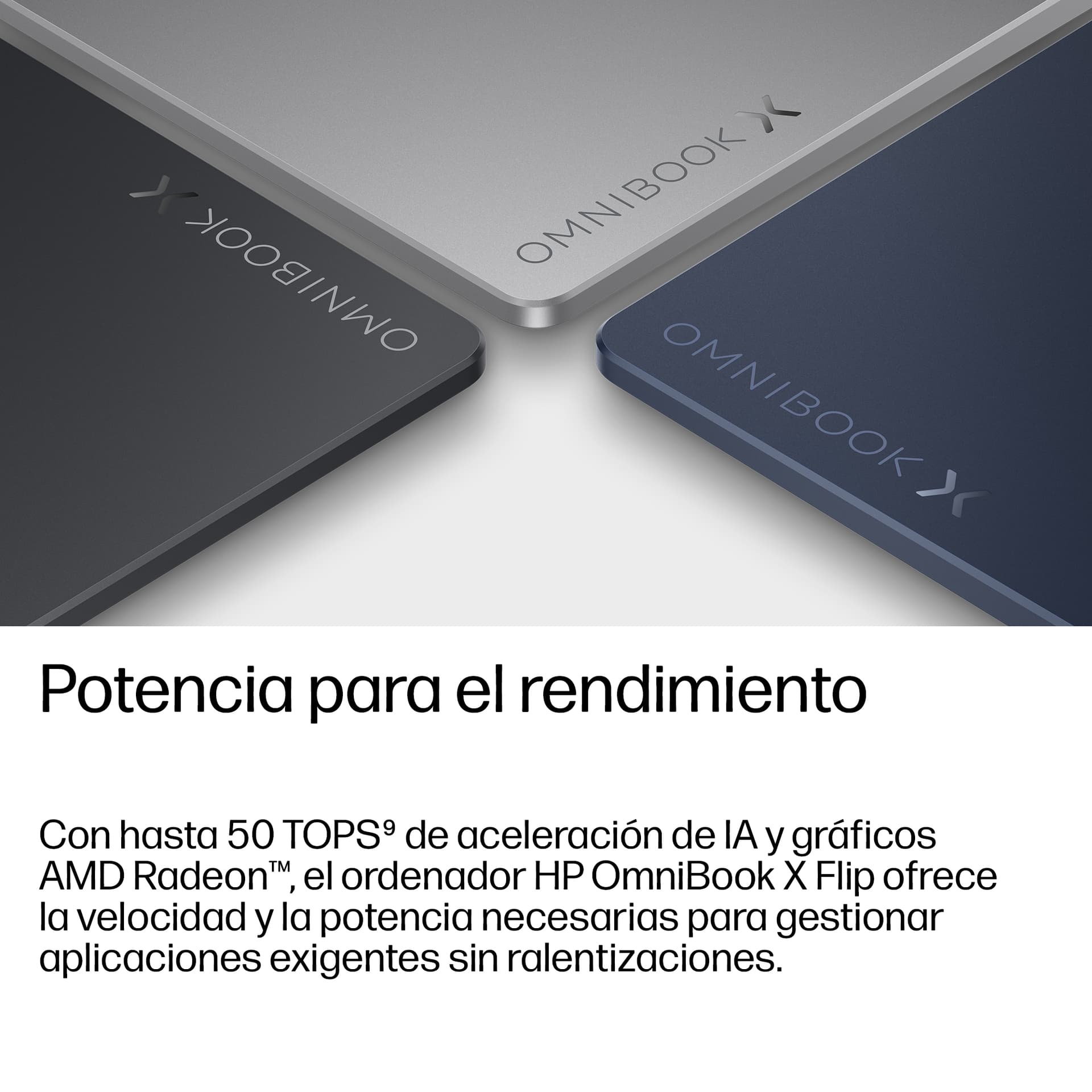 Convertible 2 en 1 - HP OmniBook X Flip 16-cc0000ns, Copilot+PC, 50 TOPS, AMD Ryzen™ AI 7 450, 32 GB RAM, 1TB SSD, Windows 11 Home, Meteor silver - imagen 15
