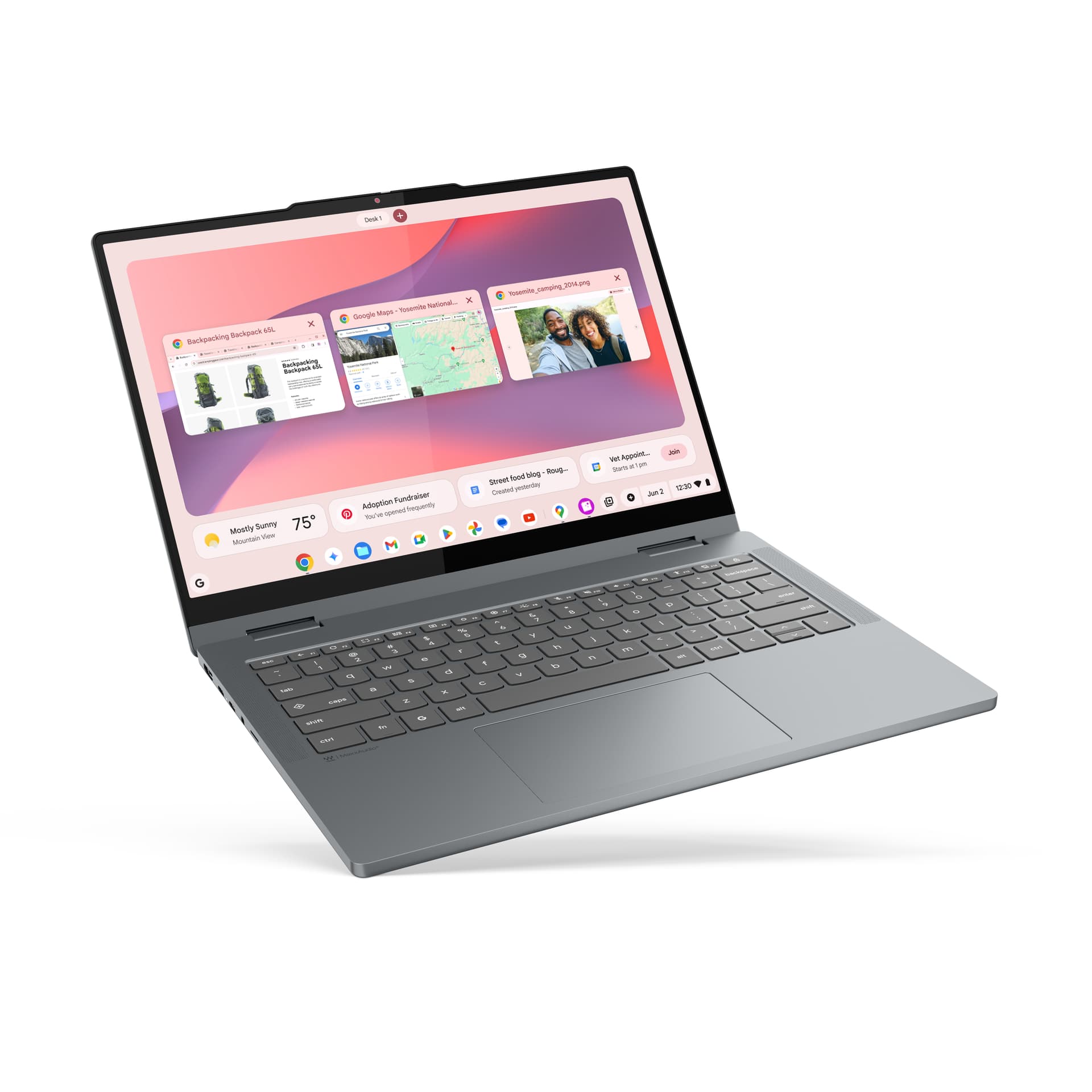 LENOVO - Portátil Convertible Lenovo Chromebook 2-en-1 14ITN10, Intel Core 3-N355, 8GB, 256GB UFS, 14" Táctil, ChromeOS. - imagen 18