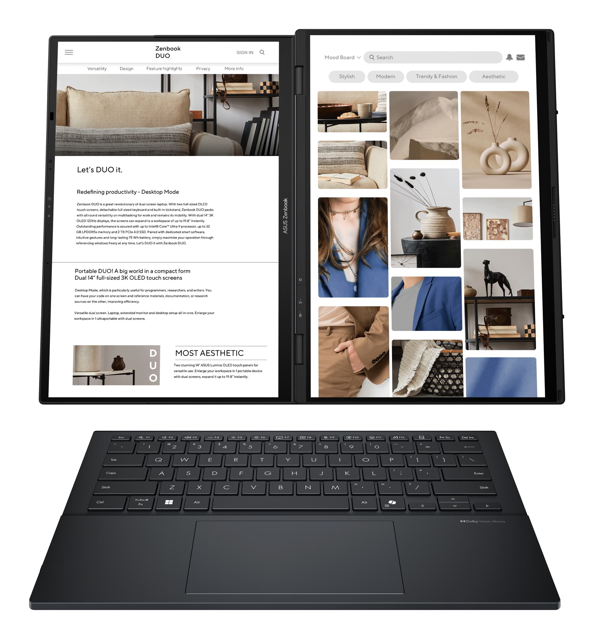 Asus - Portátil ASUS Zenbook Duo UX8406CA-QL335W, Intel Core Ultra 7-255H, 32GB, 1TB SSD, 14' OLED, W11. - imagen 6