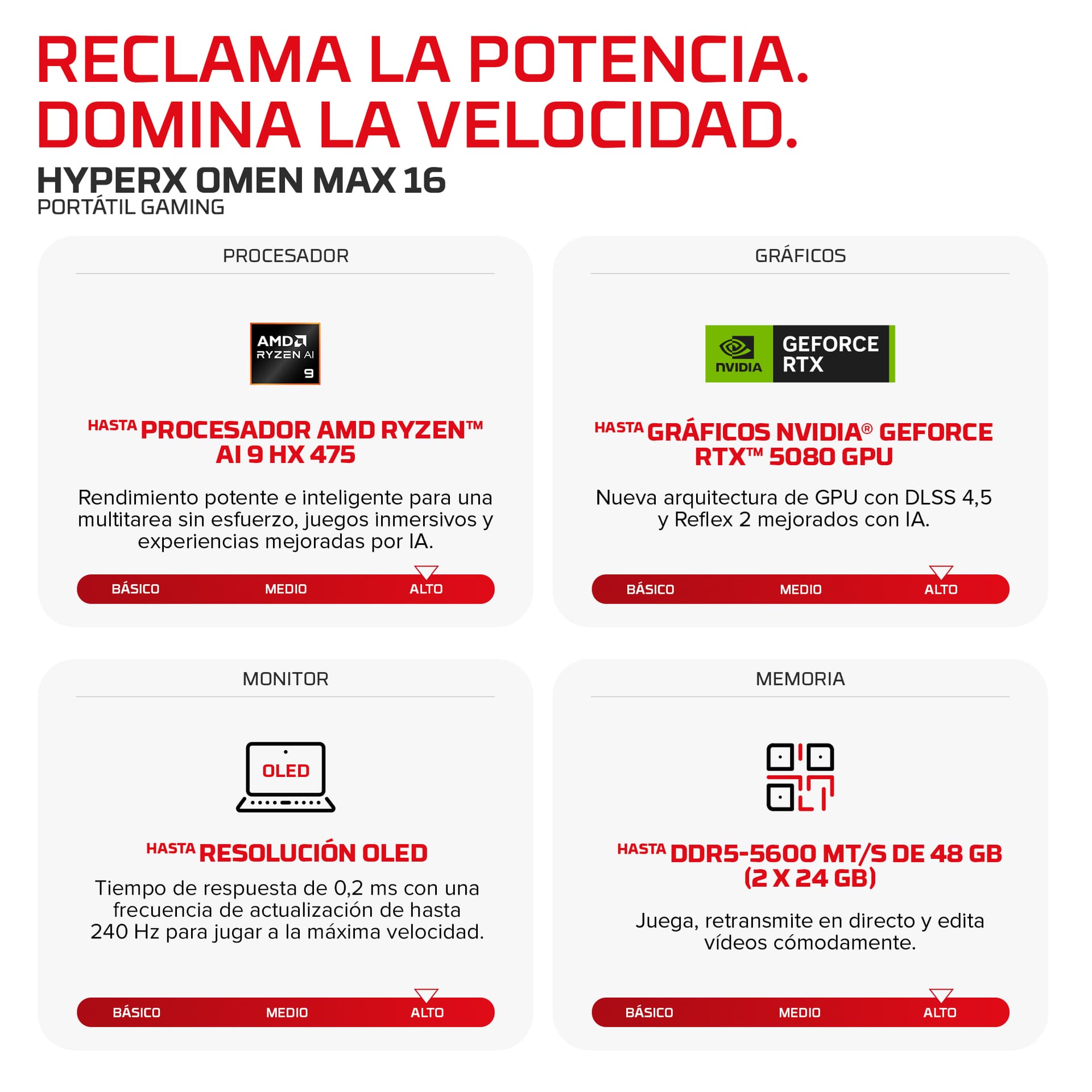 Portátil gaming HyperX OMEN MAX 16-ak1004ns - imagen 4