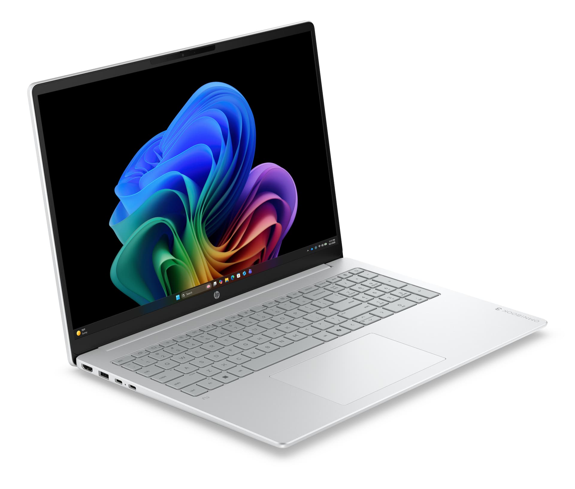 Portátil - HP OmniBook 3 Next Gen AI 16-bz0002nsx Copilot+PC, 16"2K, Snapdragon® X X1-26-100, 45 TOPS, 16 GB RAM, 512 SSD, W11 Home, Sin cargador - imagen 3