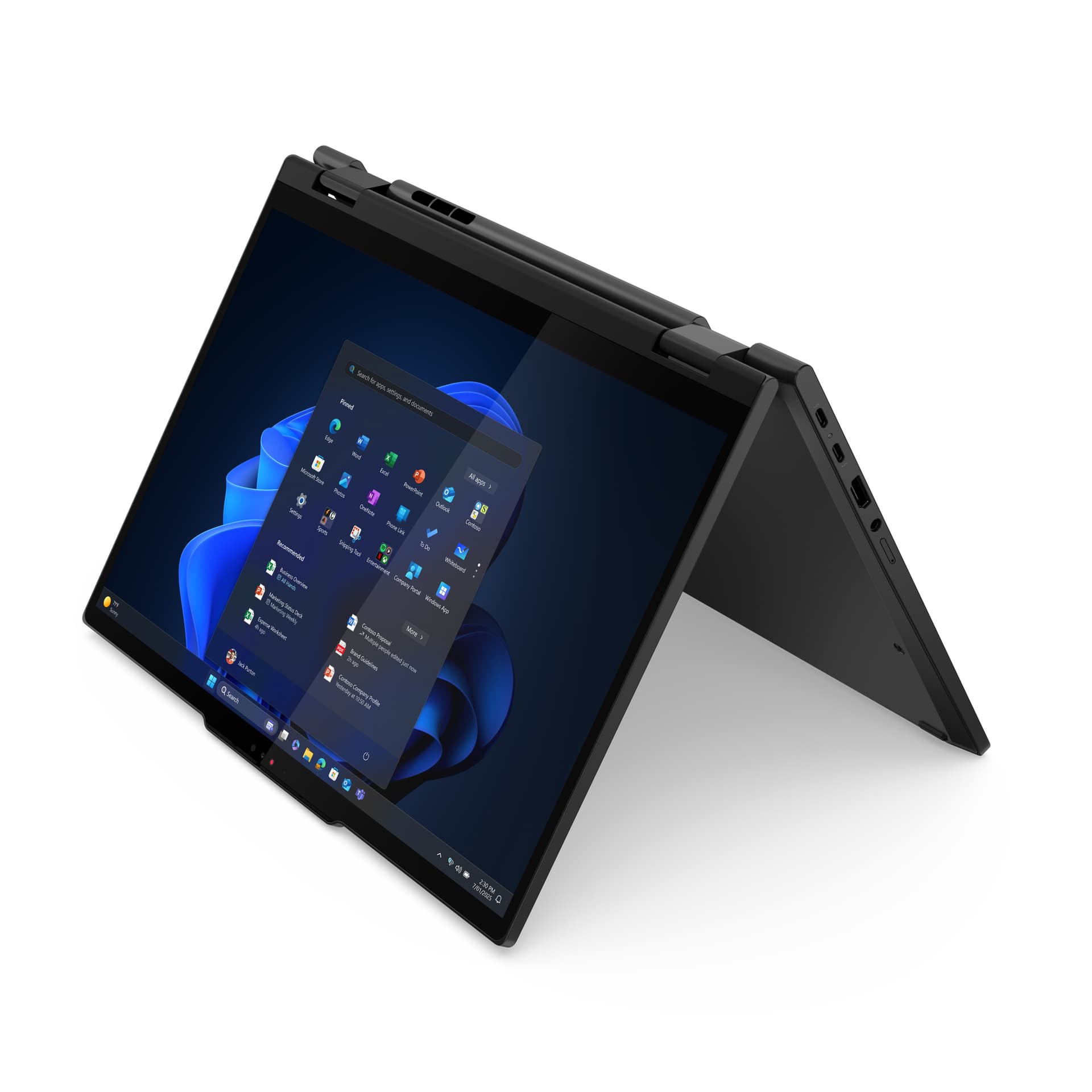 Convertible 2 en 1 - Lenovo ThinkPad T14s 2in1 Gen Profesional, 14" WUXGA, Intel® Core™ Ultra 5 225U, 16GB RAM, 512GB, UHD Graphics,W11Pro,Inc lápiz - imagen 12