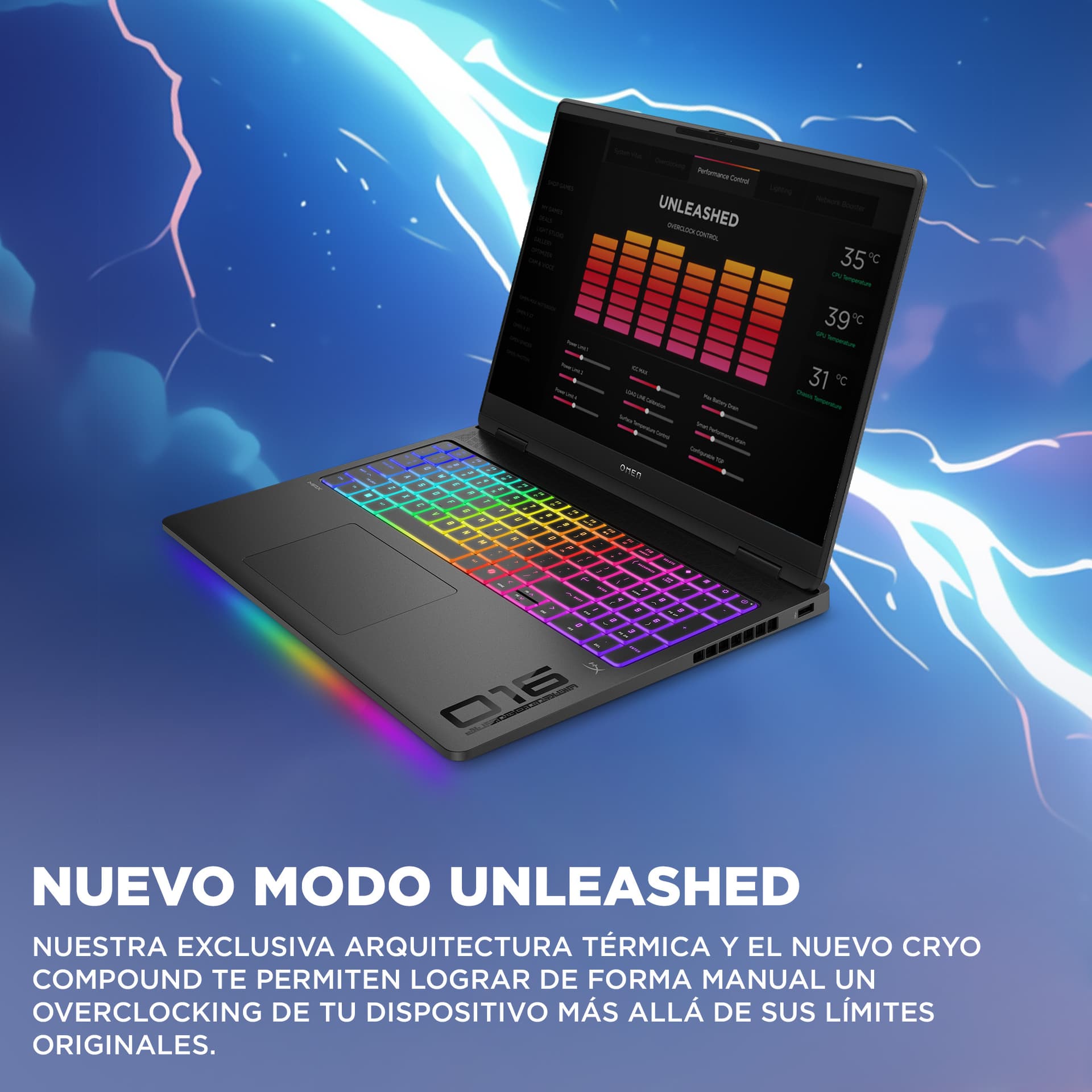HP - Portátil Gaming HP OMEN MAX 16-ah0013ns, Intel Core Ultra 9-275HX, 32GB, 1TB SSD, Nvidia GeForce RTX 5070Ti 12GB, 16', W11. - imagen 9