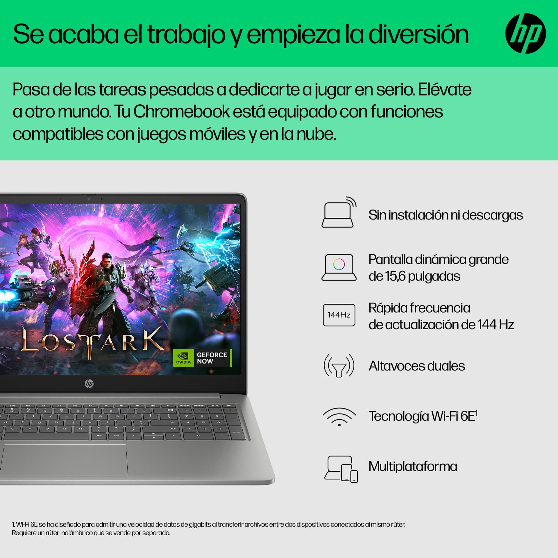 HP - Chromebook Plus HP 15a-nb0000ns, i3-N305, 8 GB, 256 GB UFS, 15,6', ChromeOS. - imagen 8