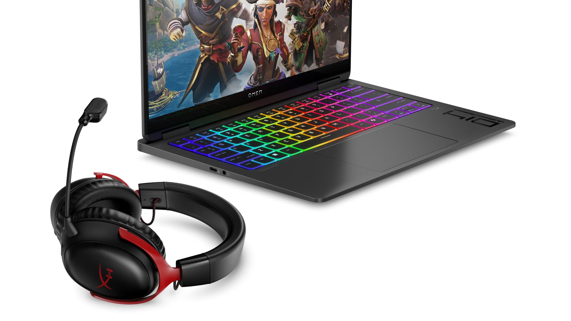 Portátil gaming - HP OMEN Transcend 14-fb1004ns, 14" 3K, Intel® Core™ Ultra 7 255H, 32GB RAM, 1TB SSD, GeForce RTX™ 5060, Sin sistema operativo - imagen 3