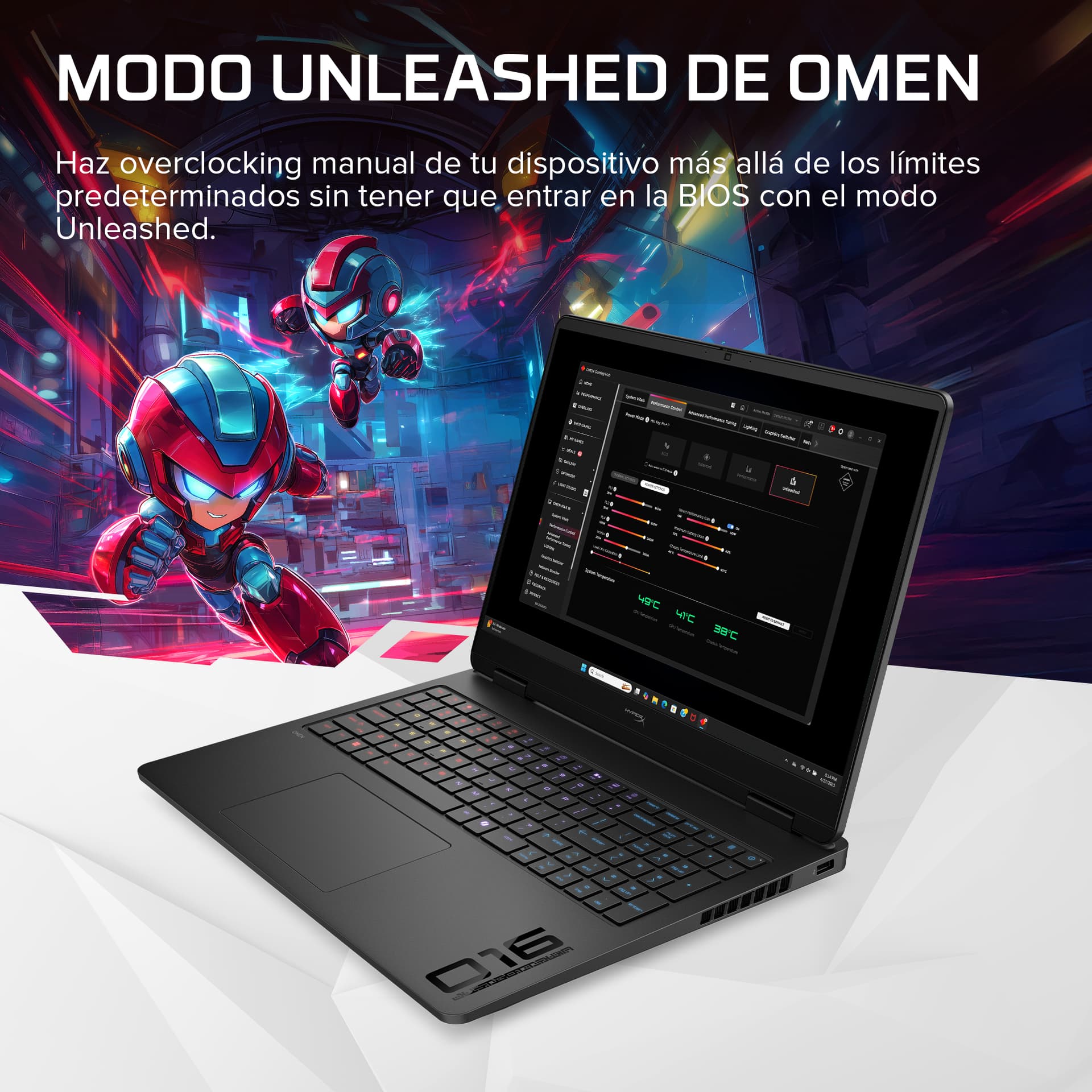 HyperX OMEN 16 pulgadas Gaming Laptop PC 16-am2012ns - imagen 9