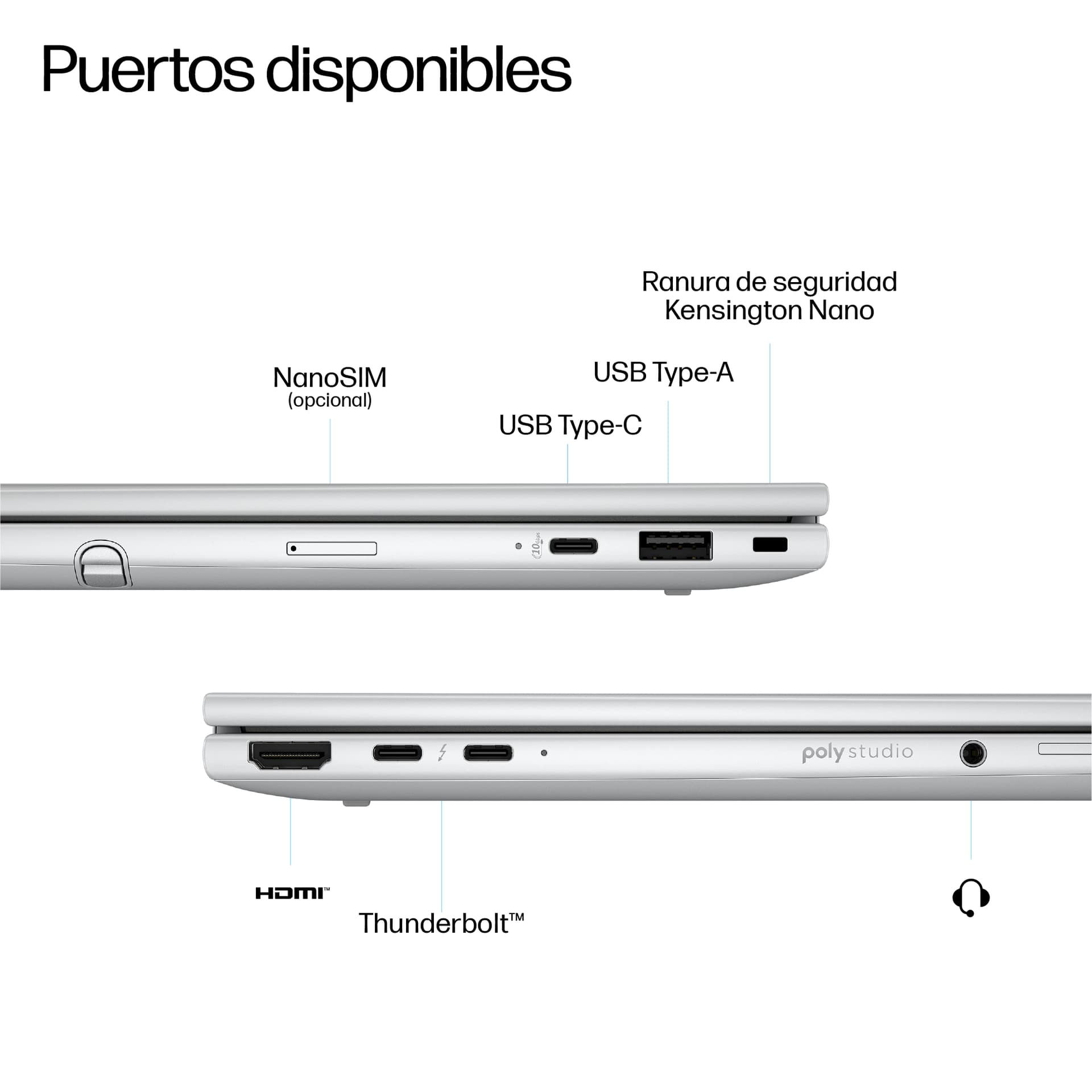 Portátil Profesional HP EliteBook 8 Flip G1i 13" con IA - imagen 4