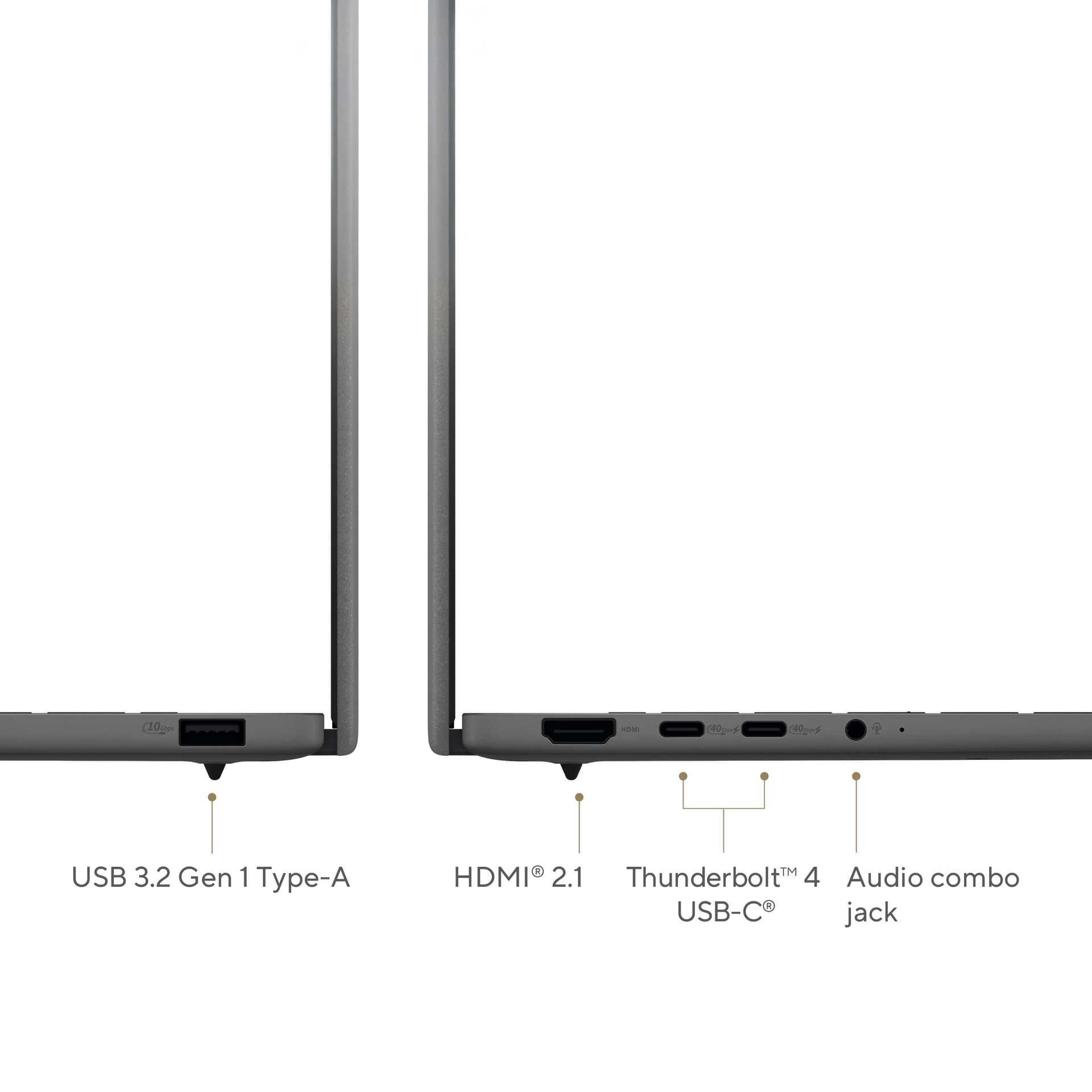 Portátil - ASUS Zenbook A14 OLED UX3407QA-QD332W Copilot+ PC, 14 " WUXGA, Snapdragon® X X1-26-100 45 TOPS, 32 GB RAM, 512 SSD, Adreno™ GPU, W11 - imagen 4