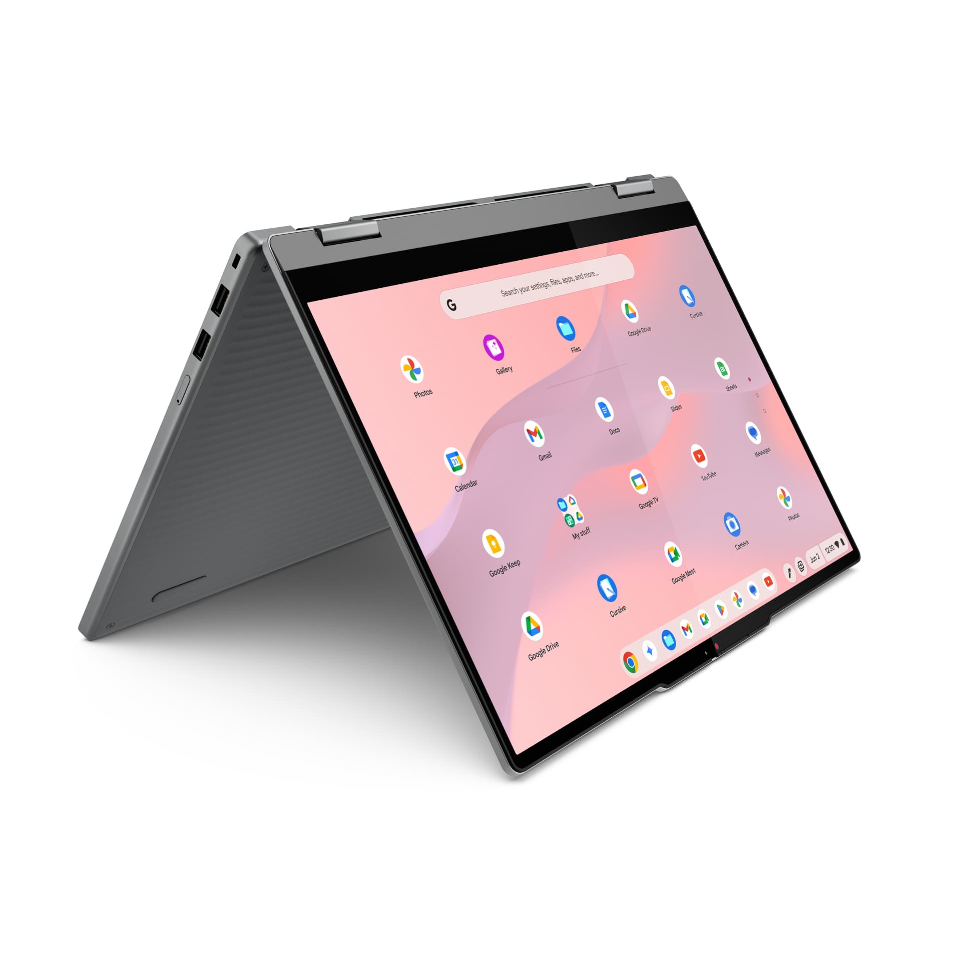 LENOVO - Portátil Convertible Lenovo Chromebook 2-en-1 14ITN10, Intel Core 3-N355, 8GB, 256GB UFS, 14" Táctil, ChromeOS. - imagen 4
