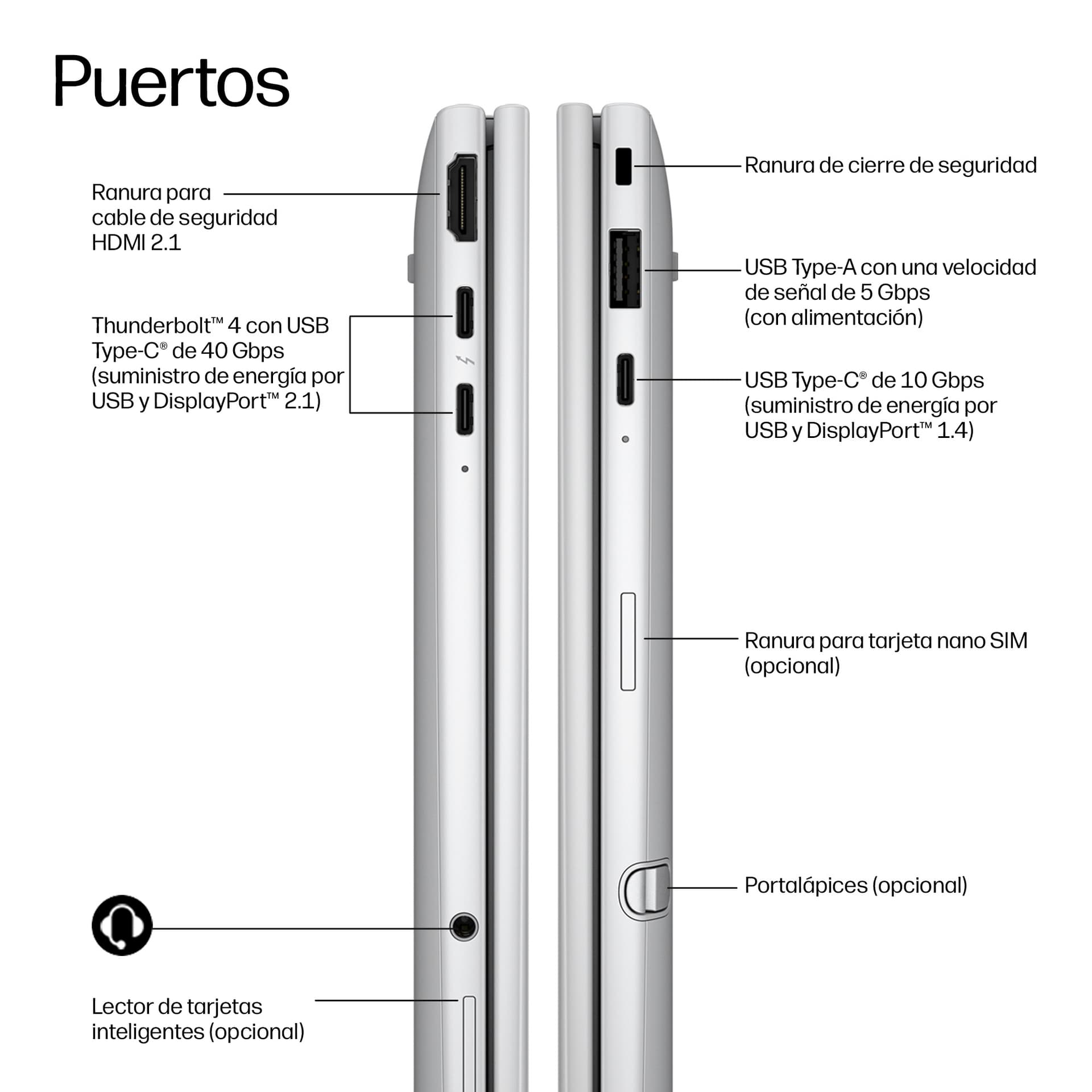 Ordenador portátil con IA de próxima generación HP EliteBook 8 Flip G2i de 13 pulgadas, Wolf Pro Security Edition - imagen 5