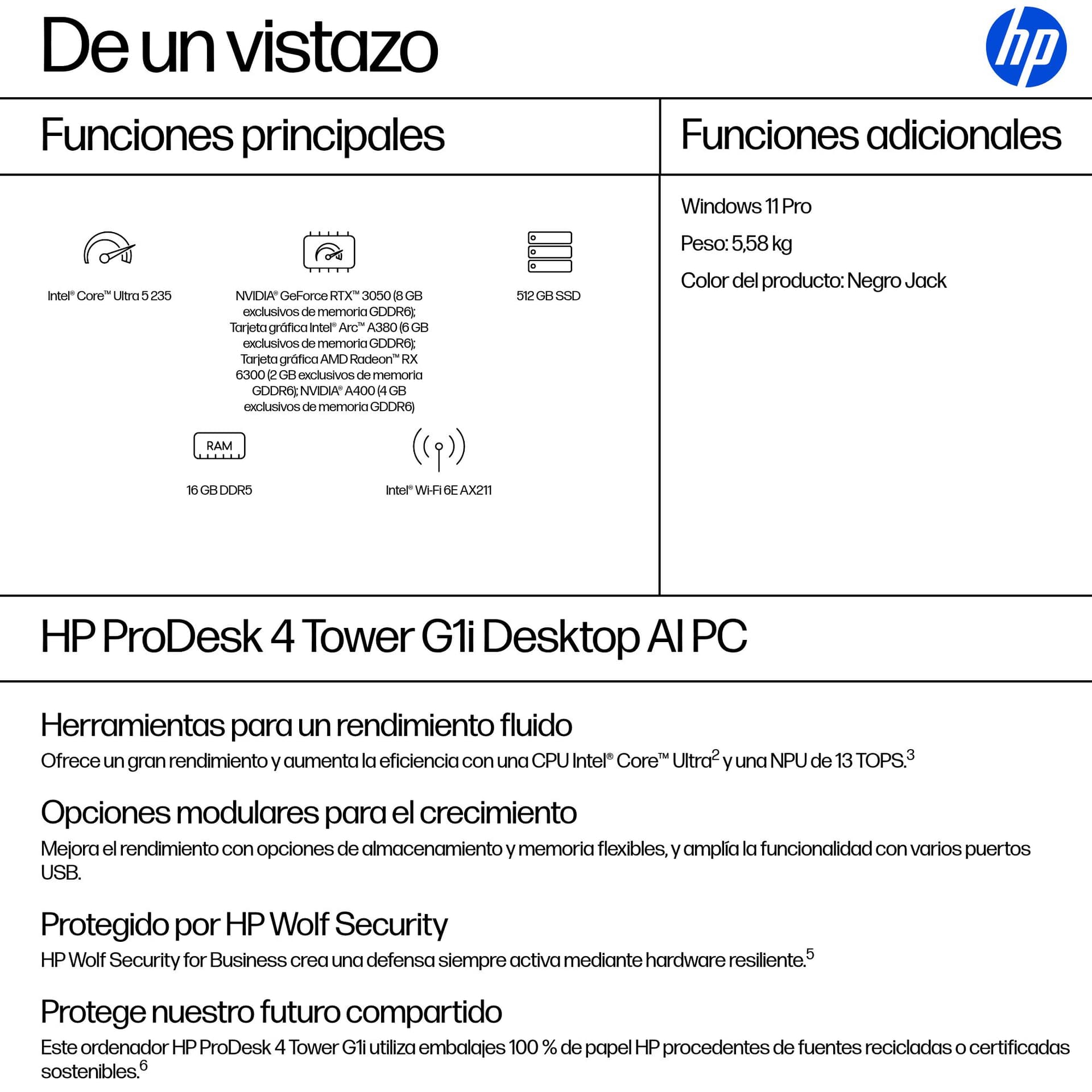 PC Profesional Torre HP ProDesk 4 G1i - imagen 4
