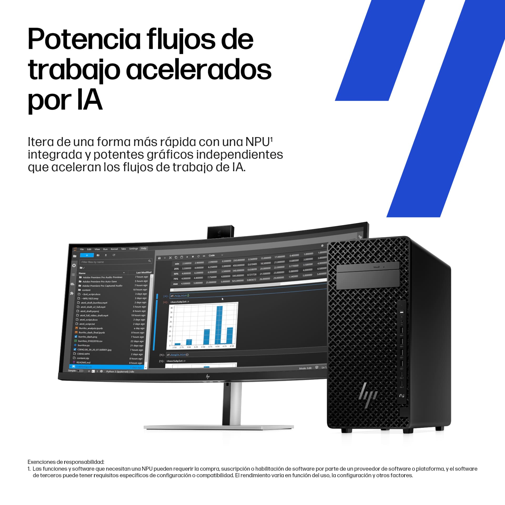 PC sobremesa - HP Z2 Tower G1i Profesional, Intel® Core™ Ultra 7 265, 32 GB RAM, 1 TB SSD, GeForce RTX™ A1000, Windows 11 Pro, Negro - imagen 6