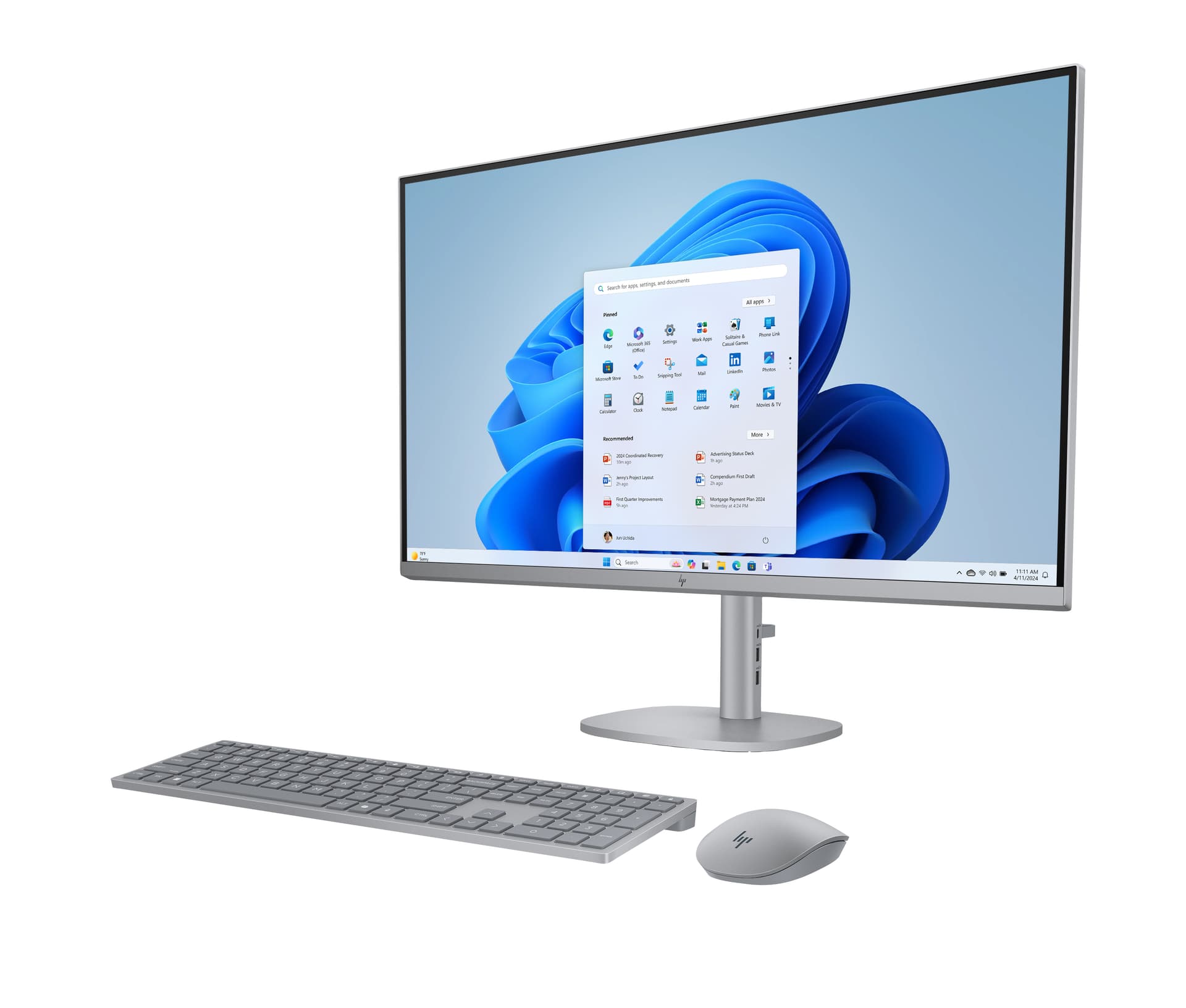All in one - HP OmniStudio X 32-c0027ns PC, 31.5" UHD 4K, Intel® Core™ Ultra 7 155H, 32GB RAM, 1 TB SSD, Windows 11 Home, Plata meteoro - imagen 5