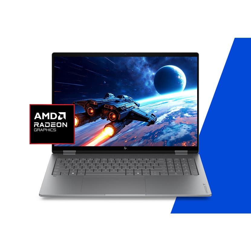 Convertible 2 en 1 - HP OmniBook X Flip 16-cc0000ns, Copilot+PC, 50 TOPS, AMD Ryzen™ AI 7 450, 32 GB RAM, 1TB SSD, Windows 11 Home, Meteor silver - imagen 8