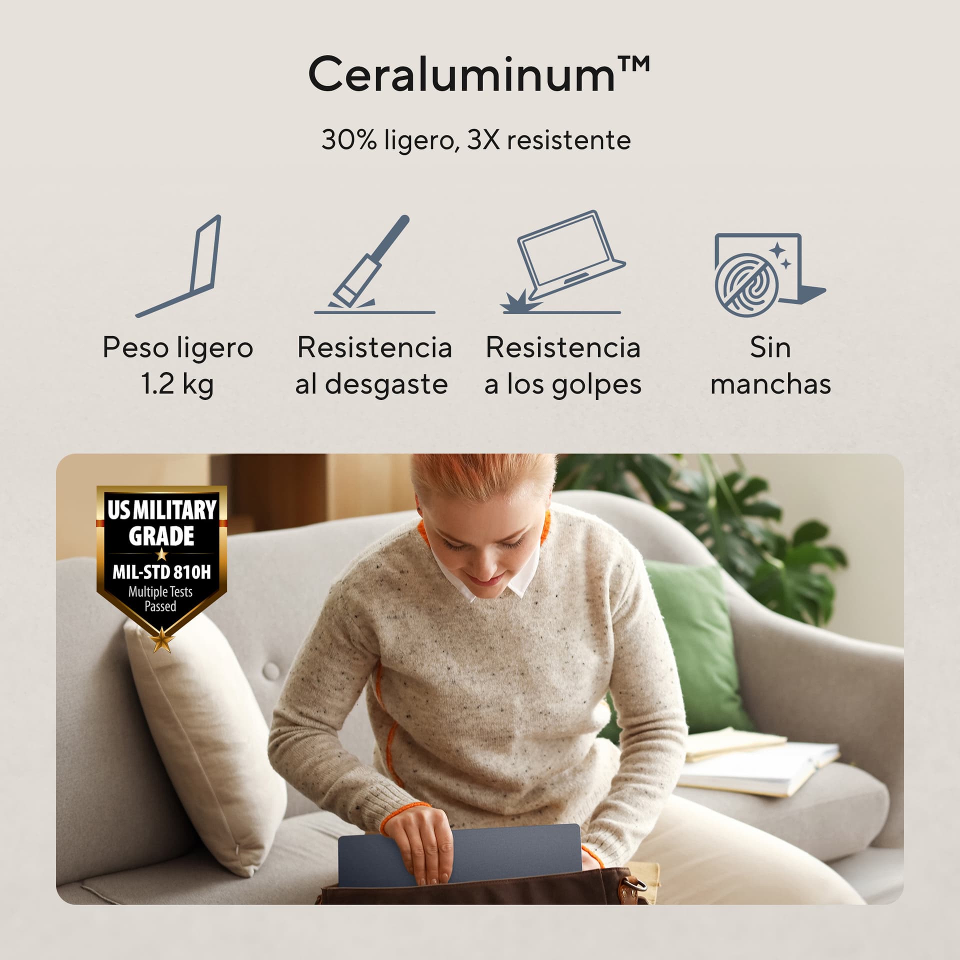 Asus - Portátil ASUS Zenbook 14 OLED UX3480KA-U2051W, Copilot+ PC, Ryzen AI 7-345, 16GB, 512GB SSD, 14", W11. - imagen 4