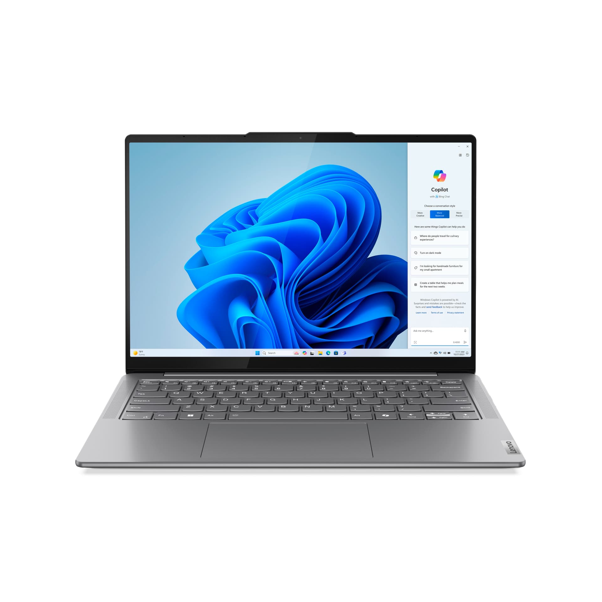 LENOVO - Portátil Lenovo Yoga Slim 7 14IMH9, Intel Core Ultra 7-155H, 32GB, 1TB SSD, 14' OLED, W11. - imagen 2