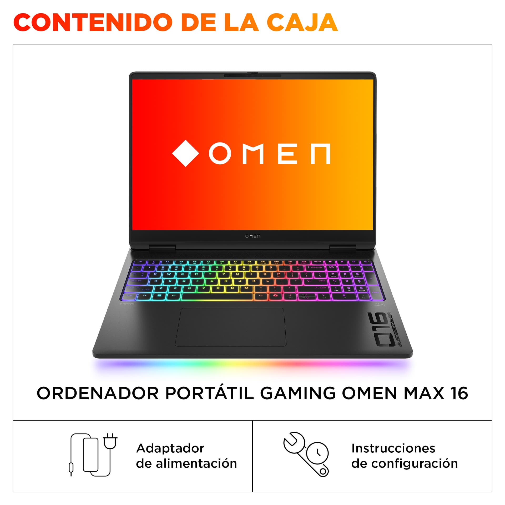HP - Portátil Gaming HP OMEN MAX 16-ah0017ns, Intel Core Ultra 7-255HX, 32GB, 1TB SSD, Nvidia GeForce RTX 5070Ti 12GB, 16', W11. - imagen 5