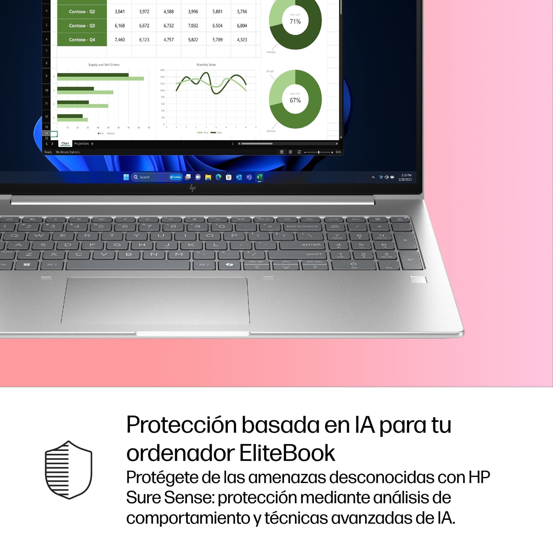 Portátil - HP EliteBook 6 G1i Profesional, 16" WUXGA, Intel® Core™ Ultra 5 225U, 16 GB RAM, 512 SSD, Graphics, Windows 11 Pro - imagen 13