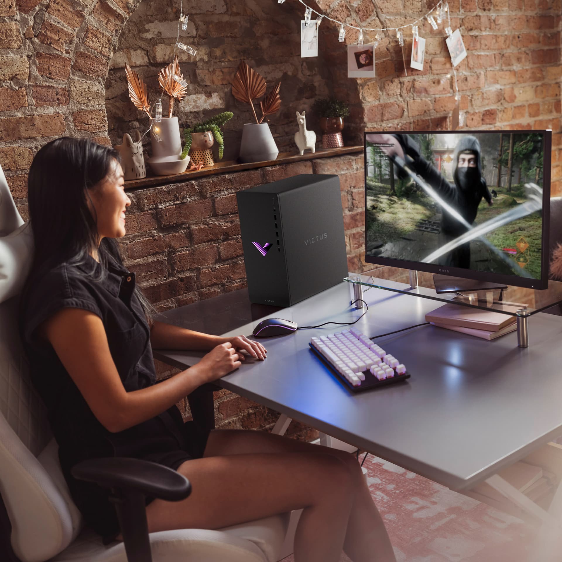 PC gaming - HP Victus TG02-0011ns, AMD Ryzen™ 7 5700G, 16GB RAM, 1TB SSD, Gráficos RTX™ 4060, Windows 11 H, Plata - imagen 8