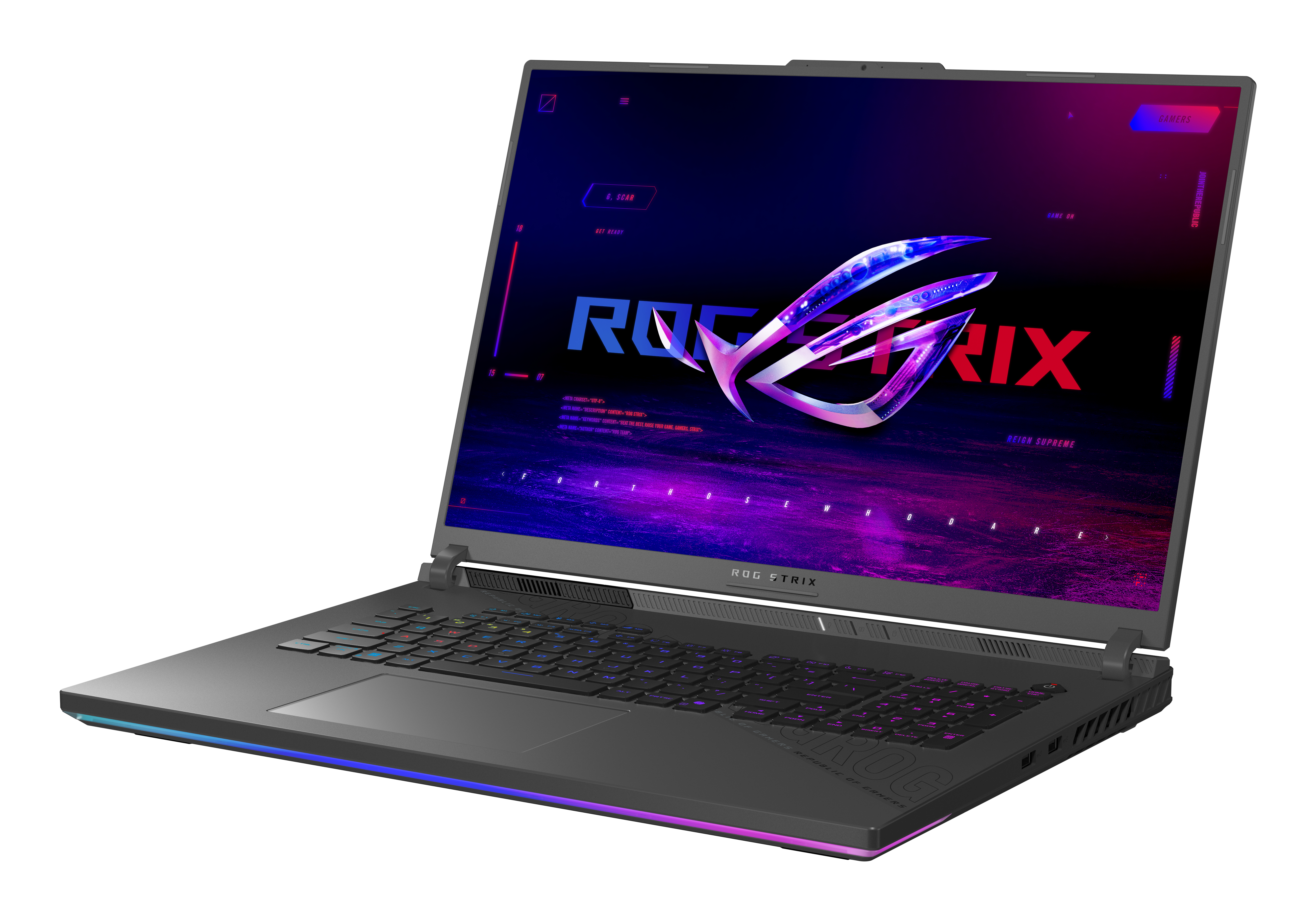 Asus - Portátil Gaming ASUS ROG Strix G18 G814PP-S8055, Ryzen 9-8940HX, 32GB, 1TB SSD, Nvidia GeForce RTX 5070 8GB, 18", Sin Sistema Operativo. - imagen 4