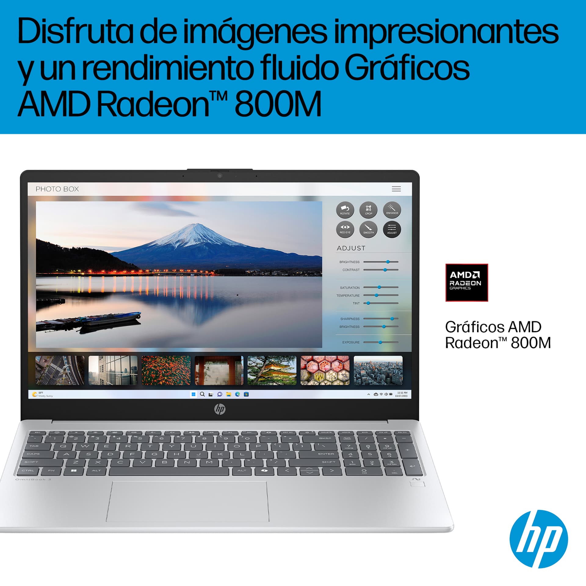 HP - Portátil HP OmniBook 3 15-fn0002ns, Copilot+PC, Ryzen IA 7-350, 16GB, 1TB SSD, 15,6', W11. - imagen 11