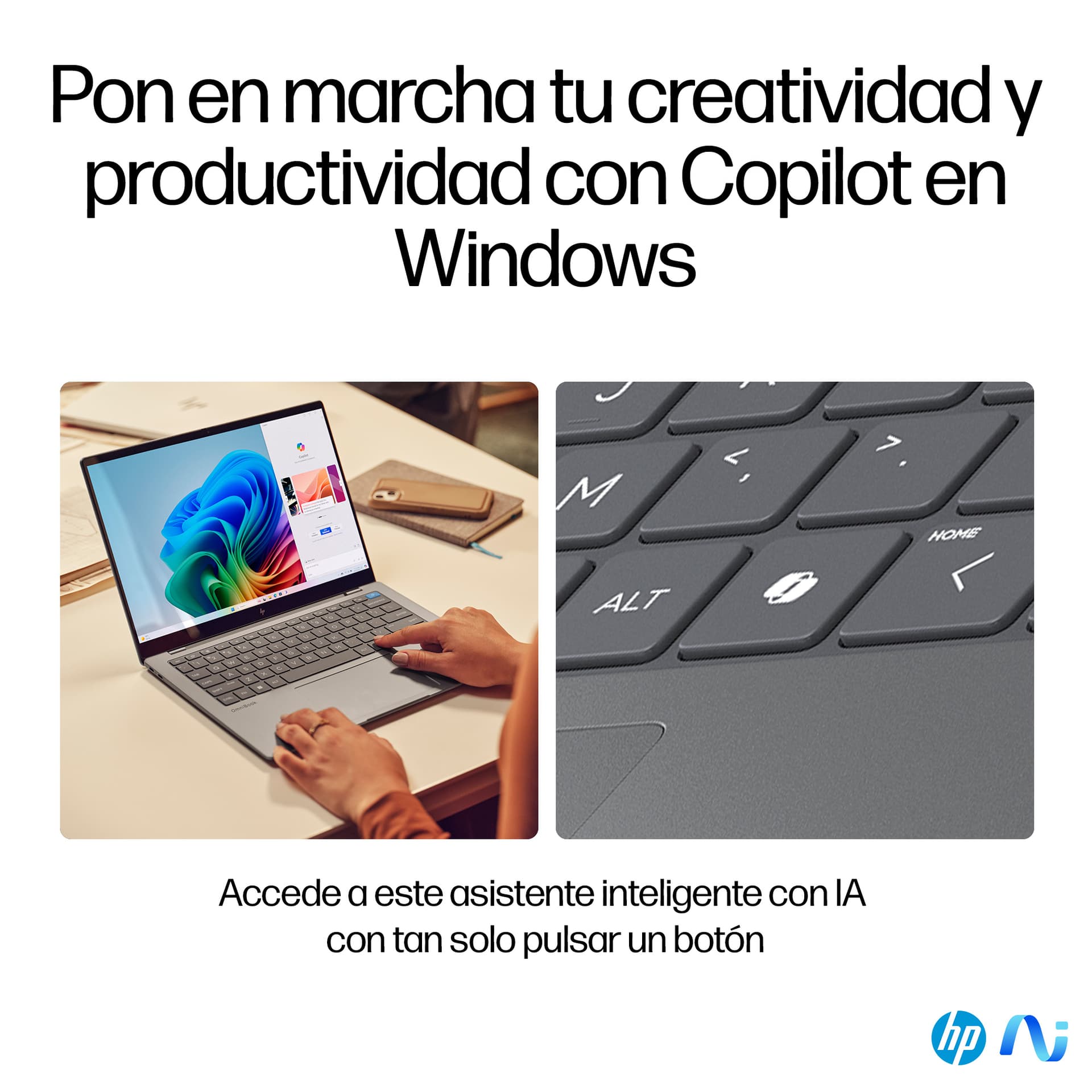 HP - Portátil HP OmniBook X 14-fe0011ns Copilot+PC, QC Snapdragon X Elite X1E-78-100, 32GB, 1TB SSD, 14', W11. - imagen 12