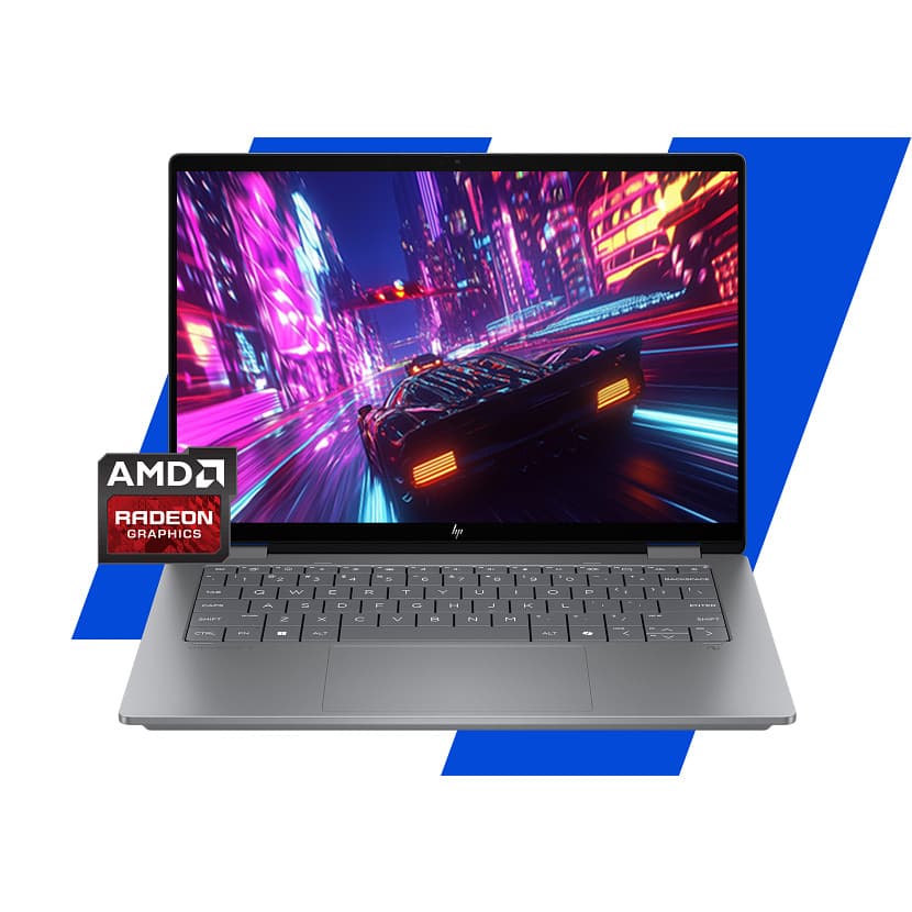 Convertible 2 en 1 - HP OmniBook X 14-fk0002ns Copilot+ PC, 50 TOPS, 14 ", 3K, AMD Ryzen™ AI 7 350, 32GB RAM, 1TB SSD, Radeon™ 860M, W11 H, Plata - imagen 23