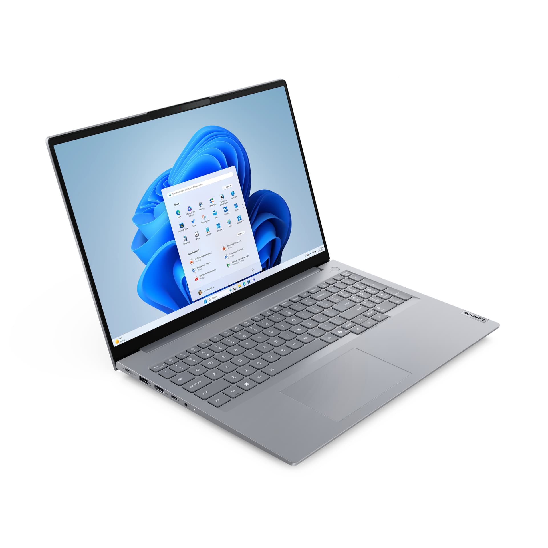 Portátil - Lenovo ThinkBook 16 G8 IAL Profesional, 16" WUXGA, Intel® Core™ Ultra 5 225U, 16GB RAM, 512GB SSD, UHD Graphics, Windows 11 Pro, Gris - imagen 3