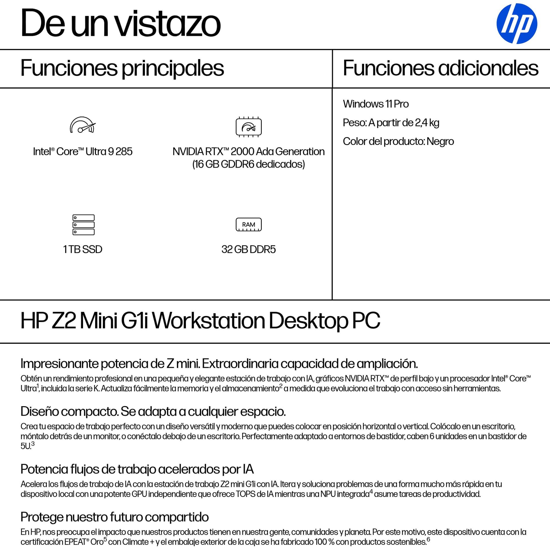 Workstation Mini HP Z2 G1i - imagen 4