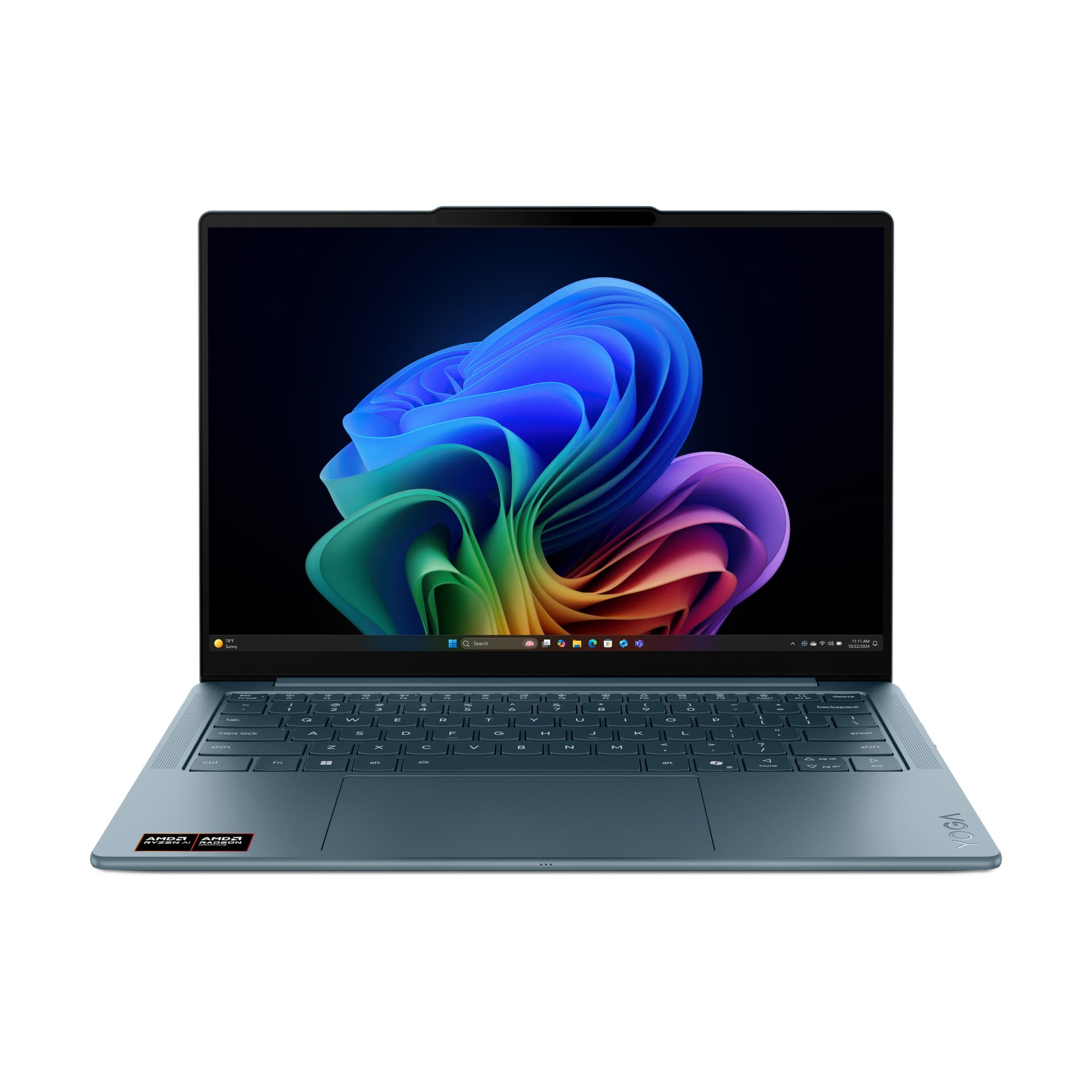 Portátil - Lenovo Yoga Slim 7 14AKP10 Copilot+ PC, 14" WUXGA OLED, AMD Ryzen™ AI 350, 50 TOPS, 32GB RAM, 1TB SSD, Radeon™ 860M, W11 Home, Azul - imagen 2