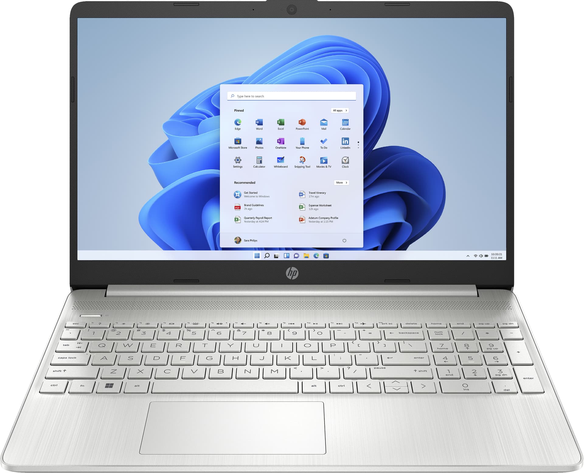 Portátil - HP 15s-eq2147ns, 15.6" Full HD, AMD Ryzen™ 7 5700U, 16GB RAM, 1TB SSD, Radeon™, W11 H, Plata - imagen 2