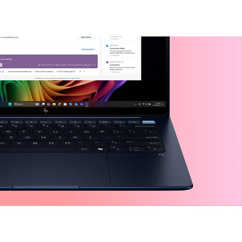 Portátil - HP EliteBook Ultra G1i Profesional Copilot+ PC, 14" 2.8K, Intel® Core™ 5 228 V 40 TOPS, 32GB RAM, 512GB SSD, Windows 11 Pro - imagen 8