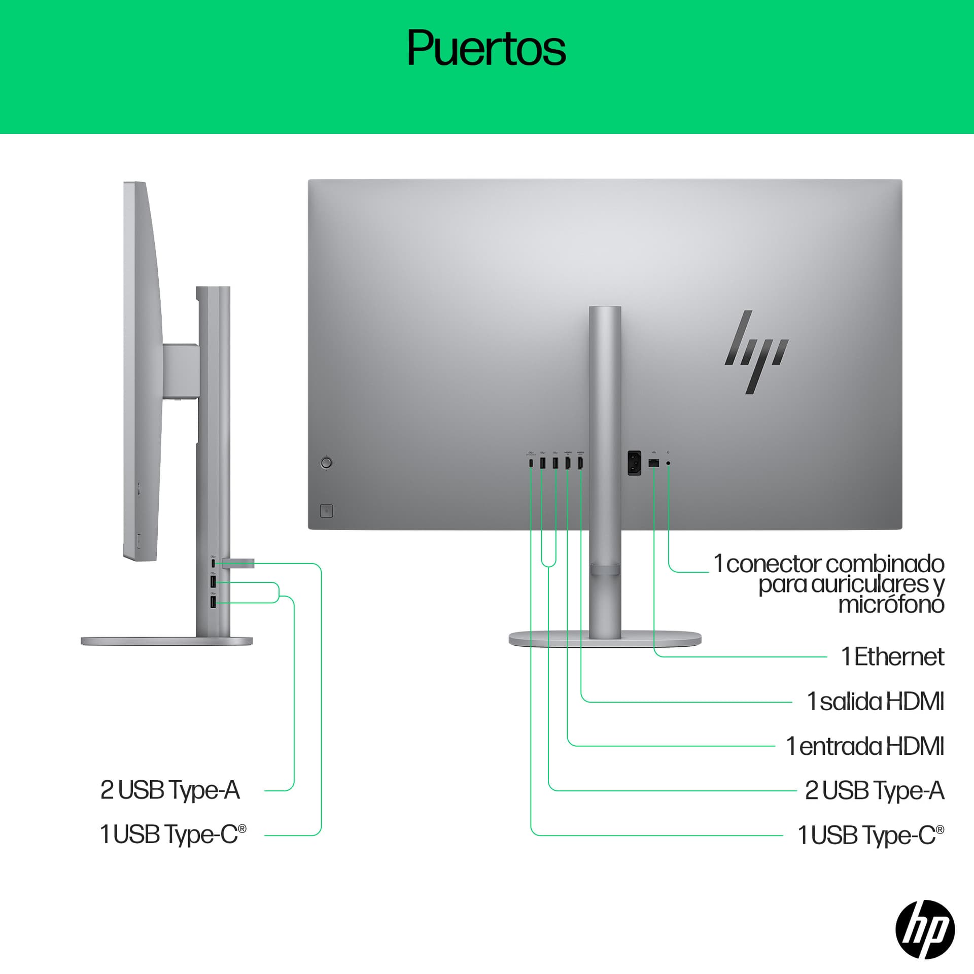 HP - All-in-One HP OmniStudio X 32-c0006ns, Intel Core Ultra 5-125H, 32GB, 1TB SSD, 31,5', W11. - imagen 5