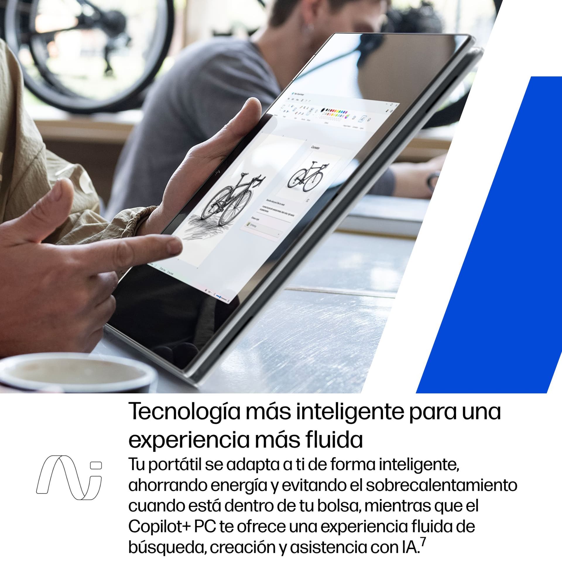 HP - Convertible 2 en 1 HP OmniBook X Flip 14-fk0000ns, Copilot+PC, Ryzen IA 7-350, 32GB, 1TB SSD, 14' OLED, W11. - imagen 14