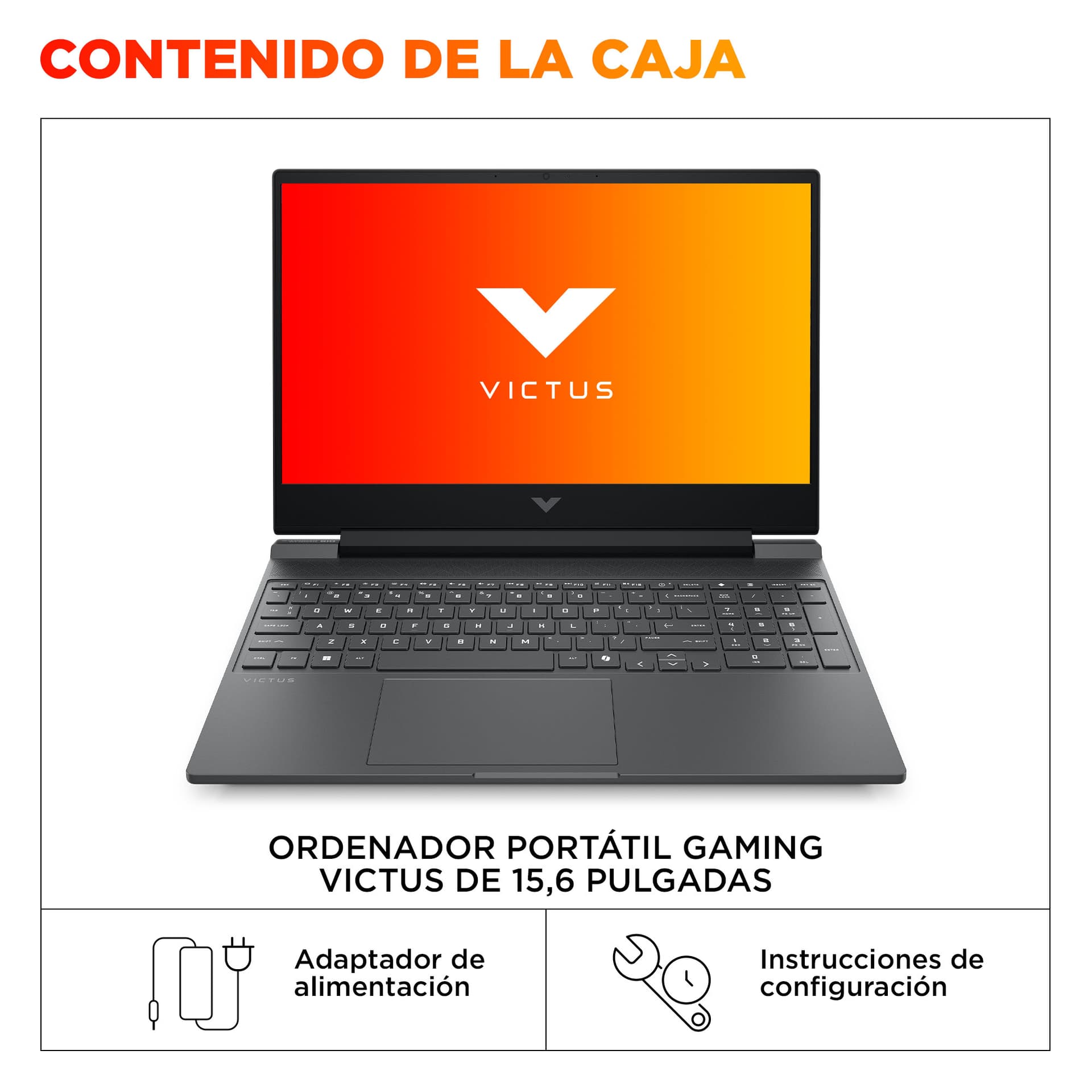 HP - Portátil Gaming HP VICTUS 15-fa2077ns, i7-14650HX, 16GB, 512GB SSD, NVIDIA GeForce RTX 4050 6GB, 15,6', Sin Sistema Operativo. - imagen 7