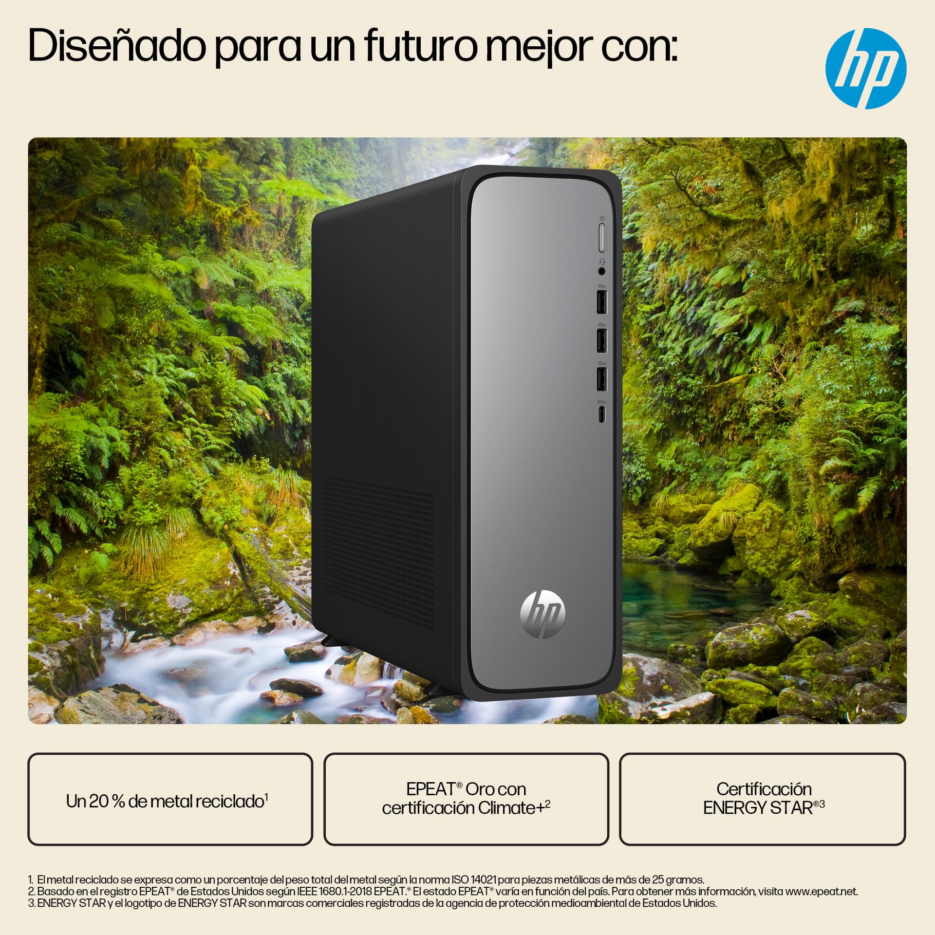 PC sobremesa - HP S03-0005ns, Intel® Core™ i5-14400, 16GB RAM, 512GB SSD, UHD Graphics, Sin sistema operativo, Plata - imagen 10