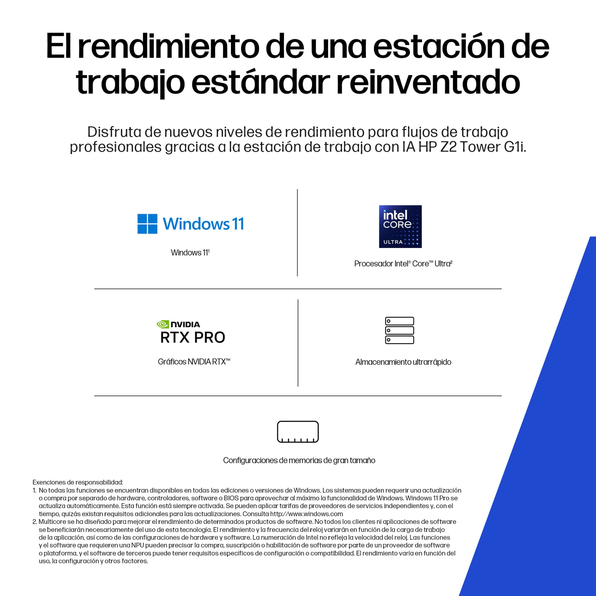 PC sobremesa - HP Z2 Tower G1i Profesional, Intel® Core™ Ultra 7 265, 32 GB RAM, 1 TB SSD, GeForce RTX™ A1000, Windows 11 Pro, Negro - imagen 9