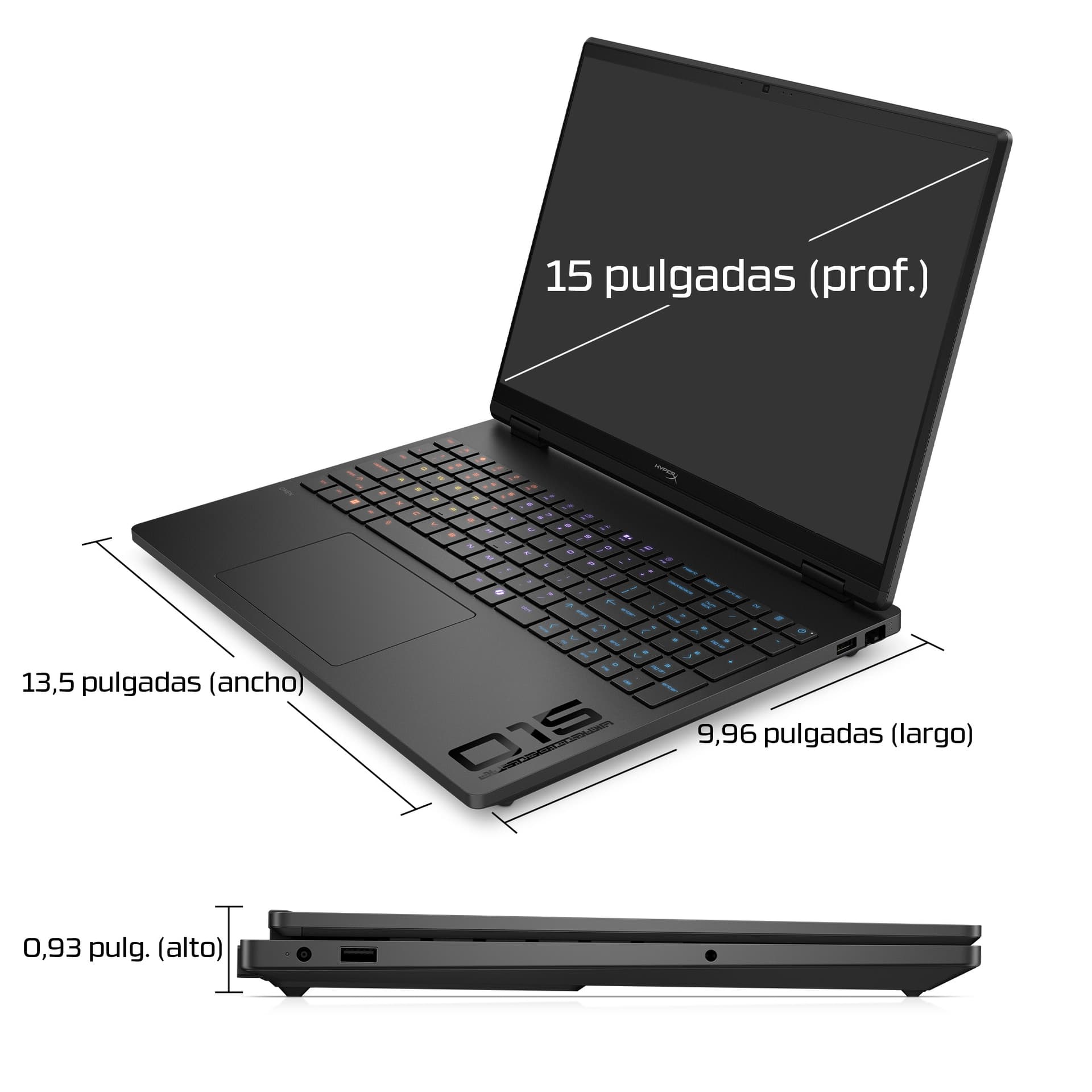 HP - Portátil Gaming HP HyperX OMEN 15-ga0013ns, Intel Core i9-14900HX, 24GB, 1TB SSD, Nvidia GeForce RTX 5070 8GB, 15,3", Sin Sistema Operativo. - imagen 7