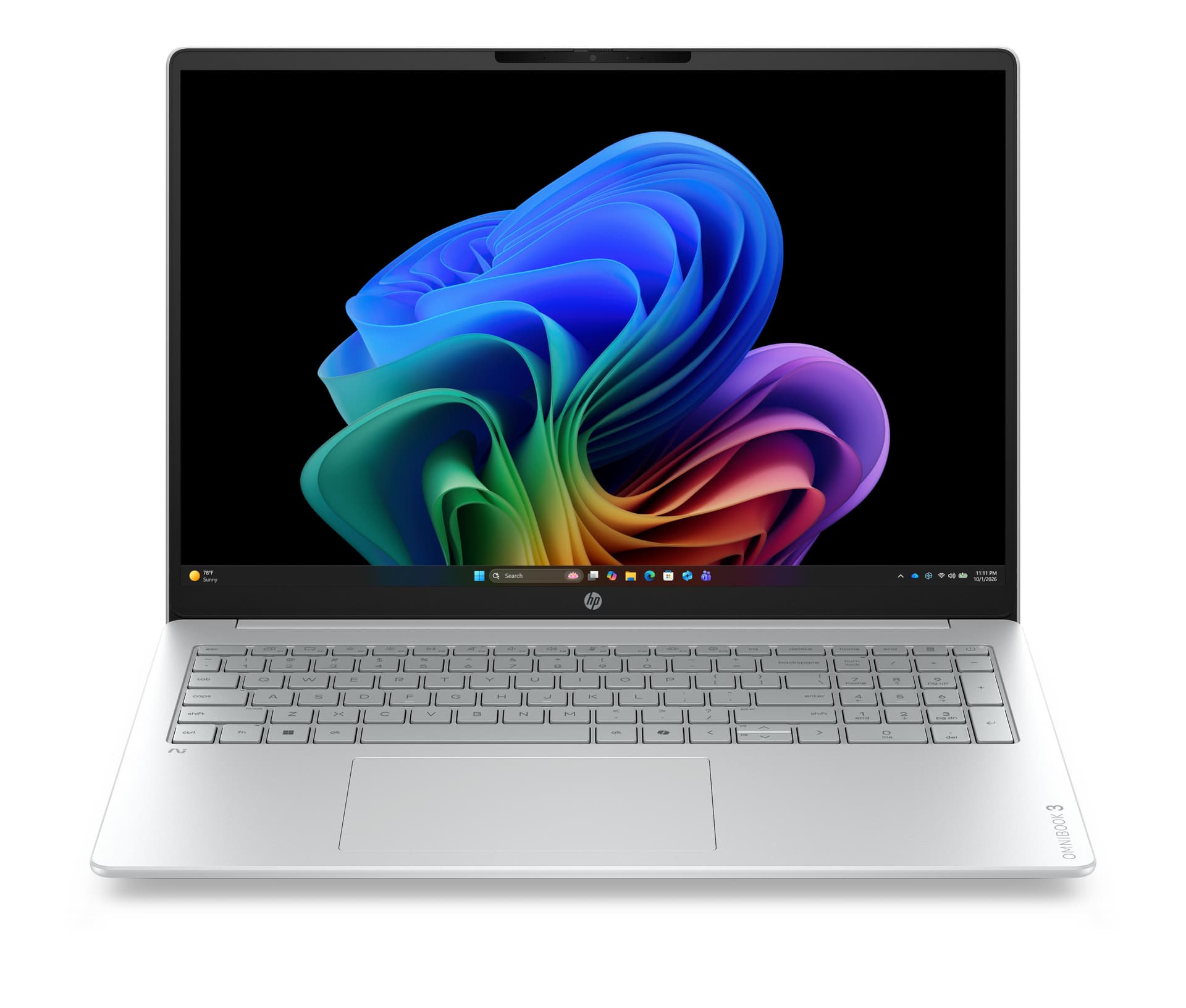 Portátil - HP OmniBook 3 Next Gen AI 16-bz0002nsx Copilot+PC, 16"2K, Snapdragon® X X1-26-100, 45 TOPS, 16 GB RAM, 512 SSD, W11 Home, Sin cargador - imagen 2