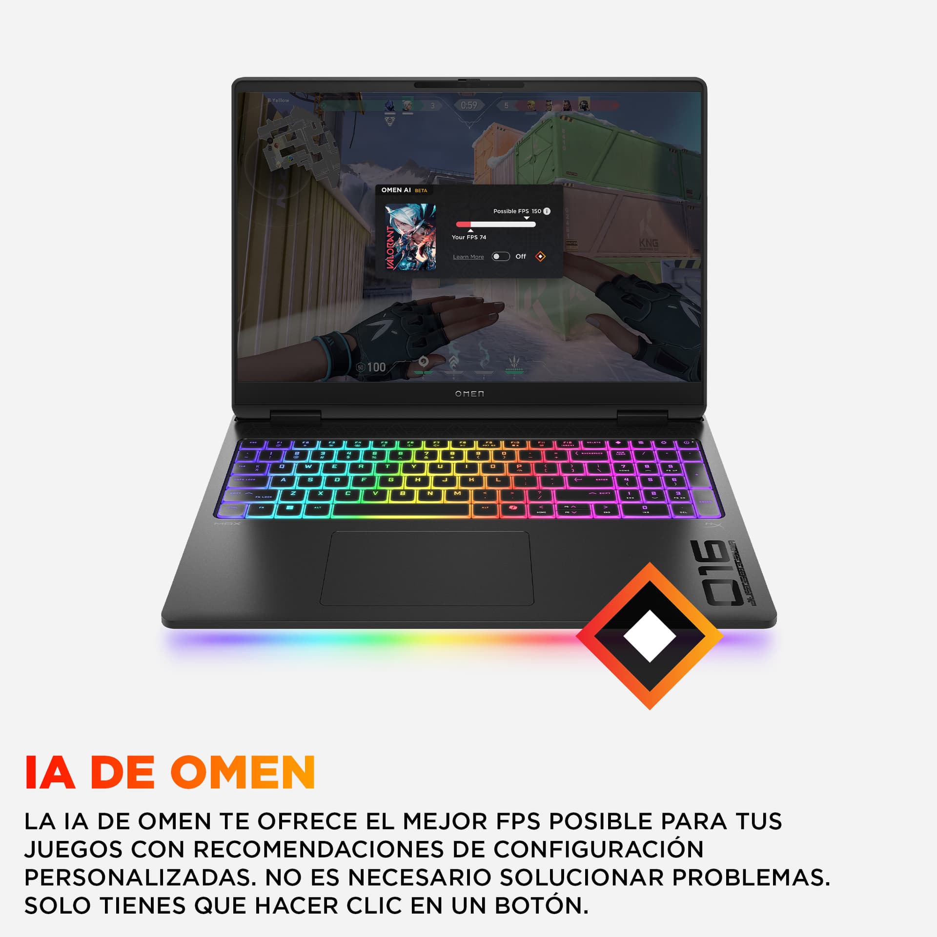 Portátil gaming - HP OMEN MAX 16-ah0019ns, 16" WQXGA, Intel® Core™ Ultra 7 255HX , 32GB RAM, 1TB SSD, GeForce RTX 5070 Ti Windows 11 Home, Negro - imagen 12