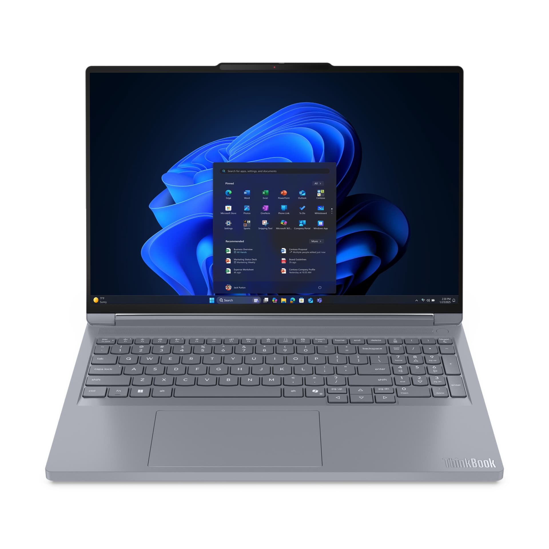 Portátil - Lenovo ThinkBook 16p G6 ADR Profesional, 16" WQXGA, AMD Ryzen™ 9 8940HX, 32GB RAM, 1TB SSD, GeForce RTX™ 5060, Windows 11 Pro, Gris - imagen 2