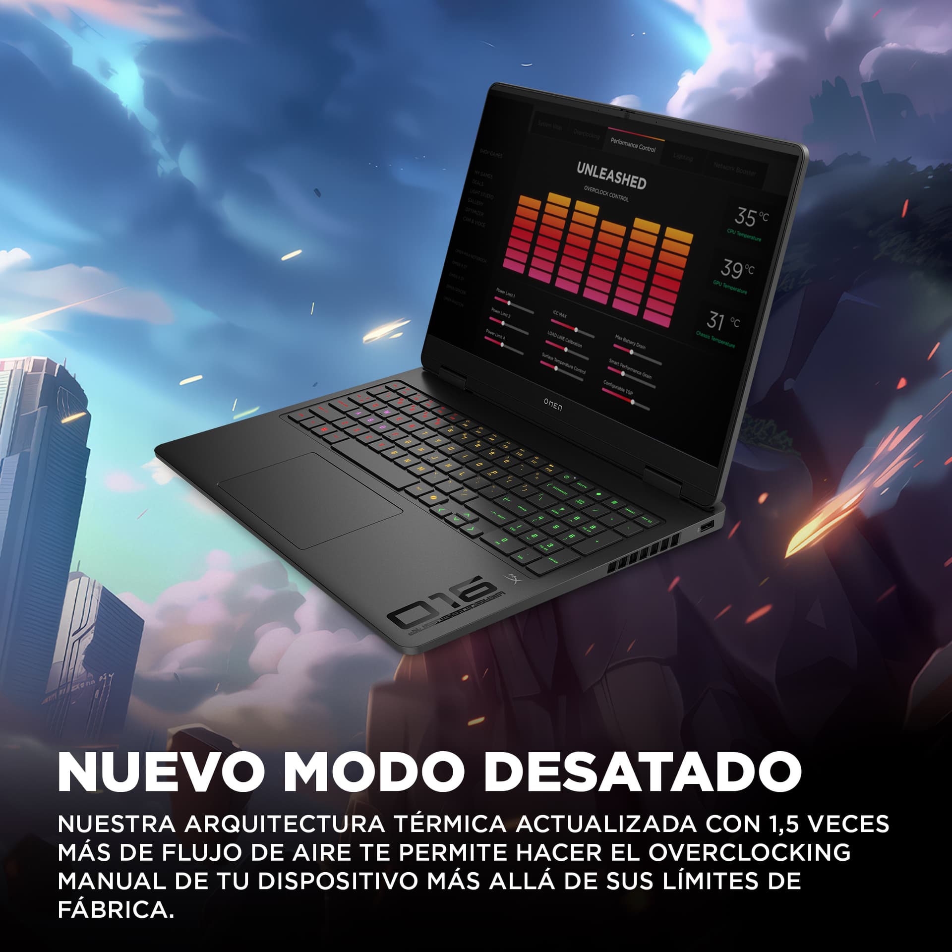 HP - Portátil Gaming HP OMEN 16-am0006ns, Intel Core Ultra 7-255H, 32GB, 1TB SSD, Nvidia GeForce RTX 5070 8GB, 16', W11. - imagen 12