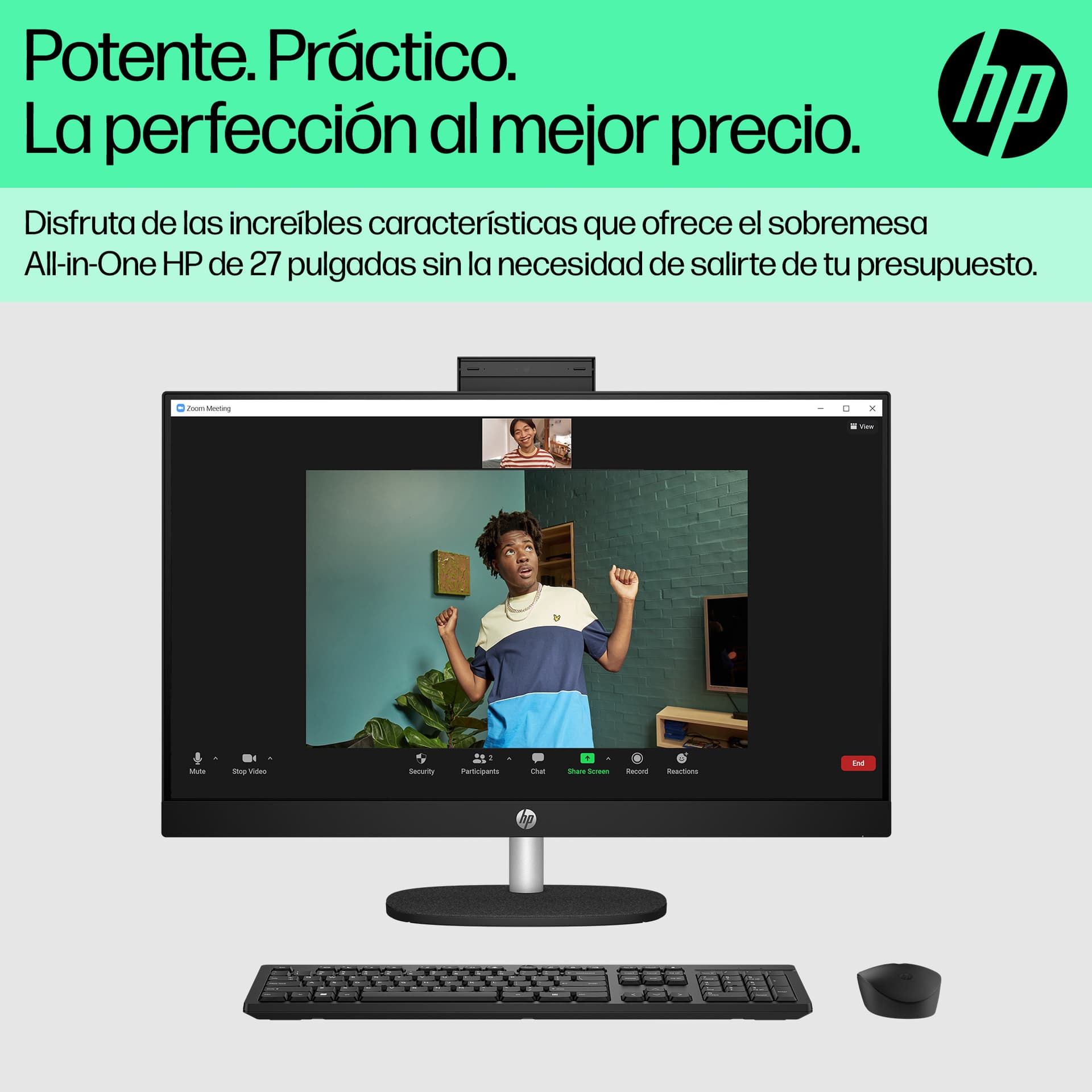 All in One - HP 27-cr0071ns 27" Full HD, Intel® Core™ i5-1335U, 16 GB RAM, 512 SSD, Gráficos Iris Xe, Windows 11 Home, Blanco caracola - imagen 10