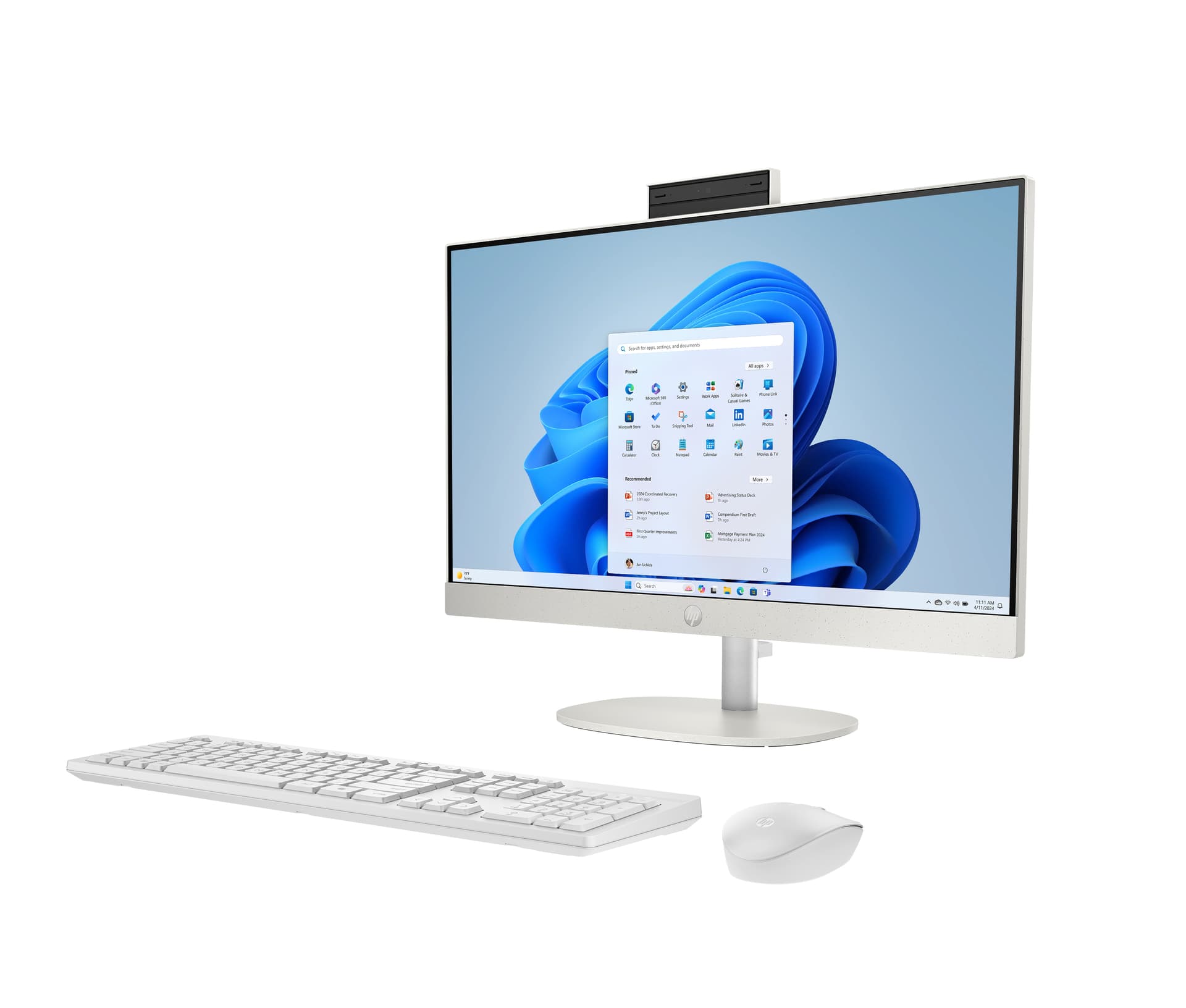 All in one - HP 24-cr2009ns, 23.8" Full-HD, Intel® Core™ Ultra 5 225U, 32GB RAM, 1 TB SSD, UHD Graphics, Windows 11 Home, Blanco caracola - imagen 11
