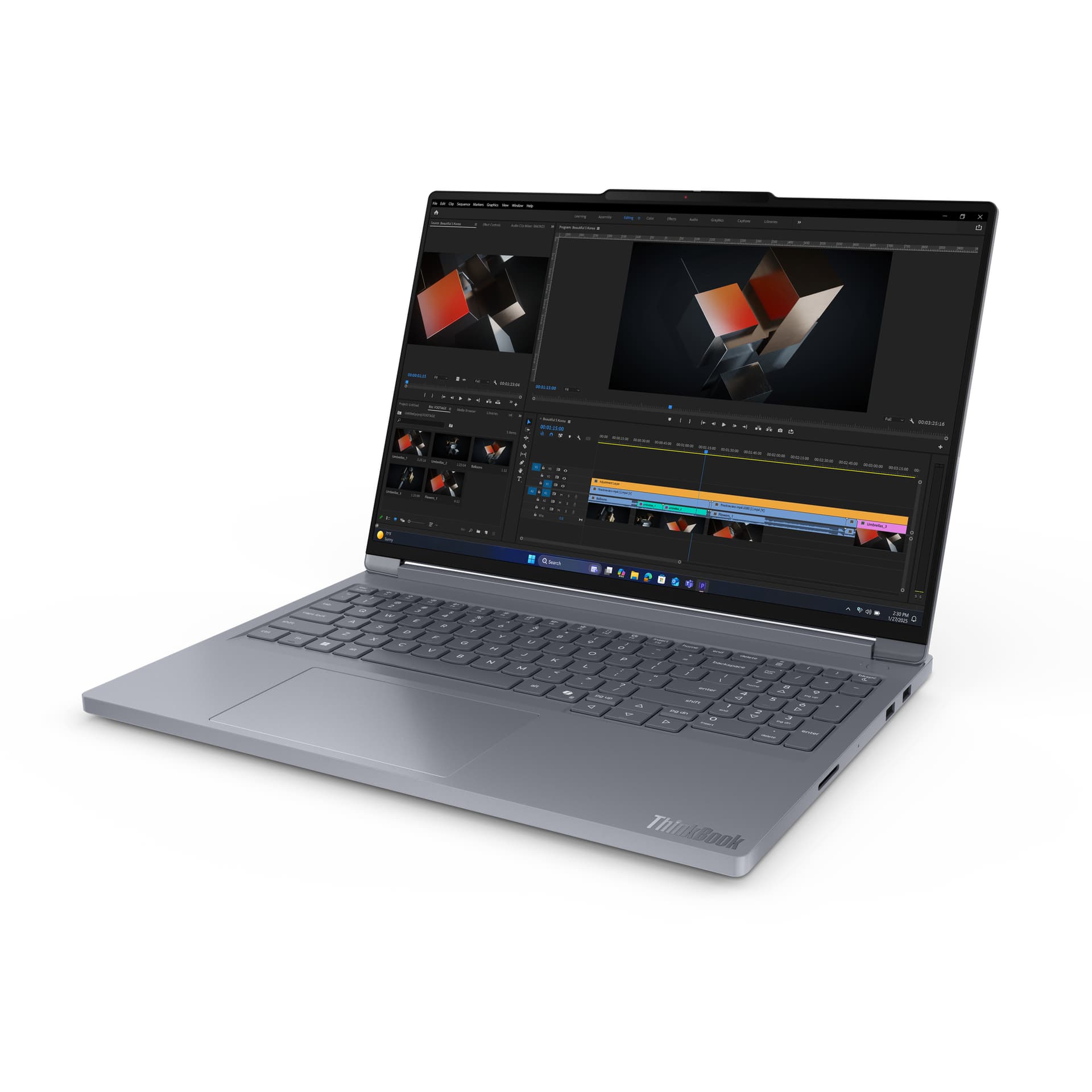 Portátil - Lenovo ThinkBook 16p G6 ADR Profesional, 16" WQXGA, AMD Ryzen™ 9 8940HX, 32GB RAM, 1TB SSD, GeForce RTX™ 5060, Windows 11 Pro, Gris - imagen 4