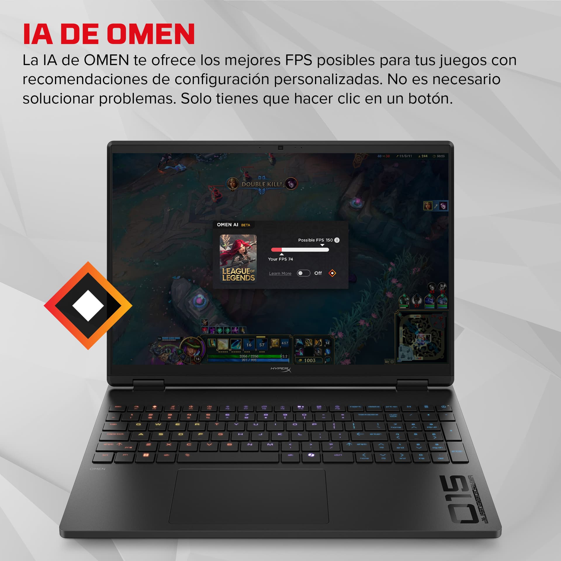 HP - Portátil Gaming HP HyperX OMEN 15-ga0013ns, Intel Core i9-14900HX, 24GB, 1TB SSD, Nvidia GeForce RTX 5070 8GB, 15,3", Sin Sistema Operativo. - imagen 12