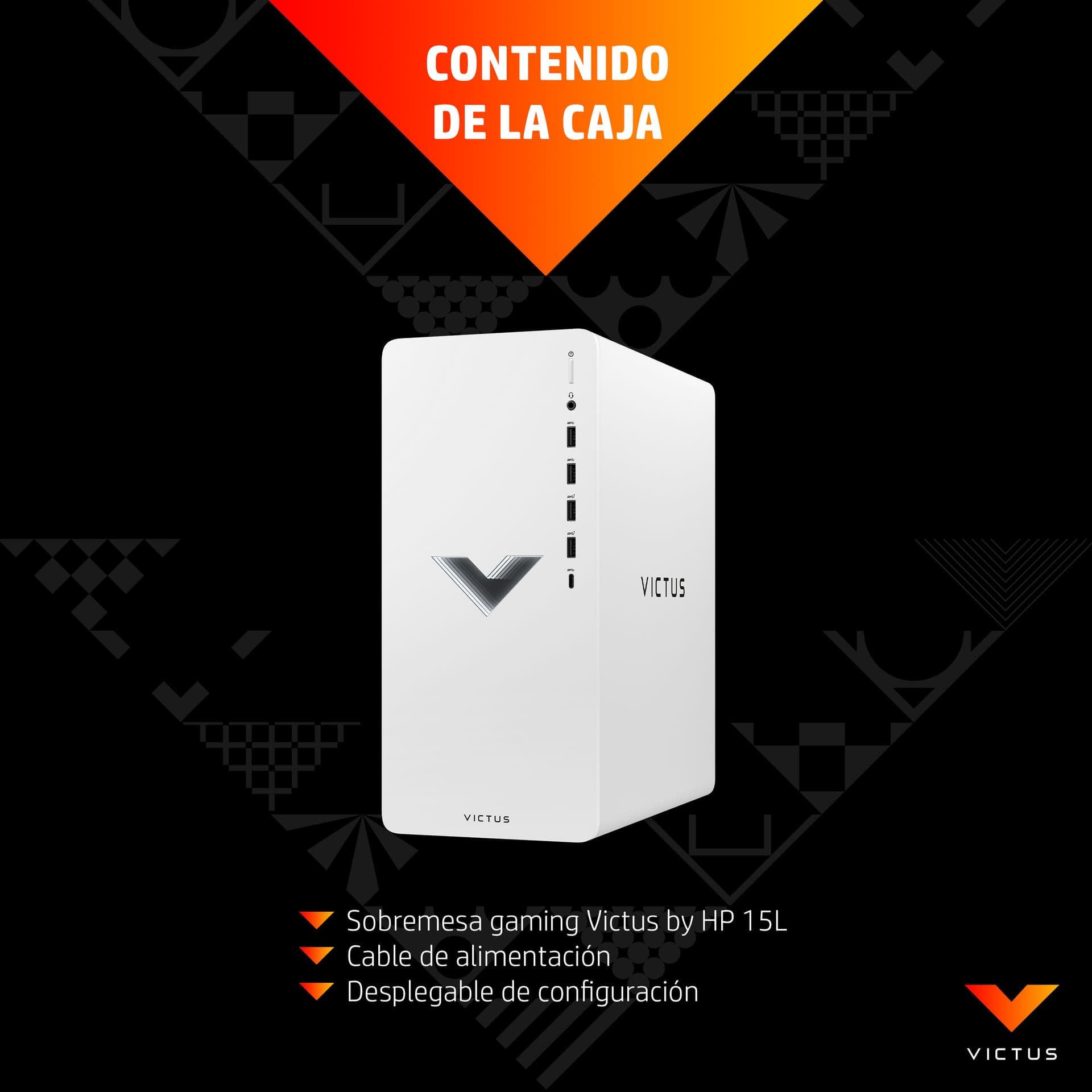 PC gaming - HP Victus TG02-0011ns, AMD Ryzen™ 7 5700G, 16GB RAM, 1TB SSD, Gráficos RTX™ 4060, Windows 11 H, Plata - imagen 6